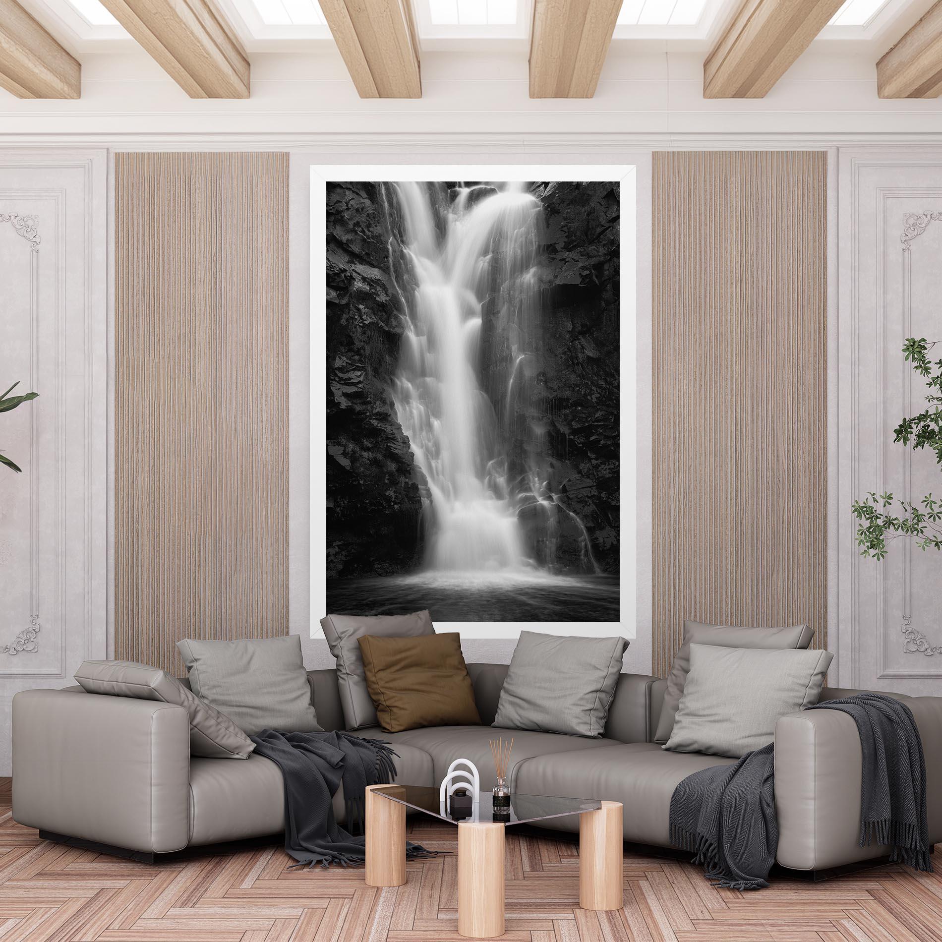 Tablou Canvas Black Rock Waterfall View mockup 6