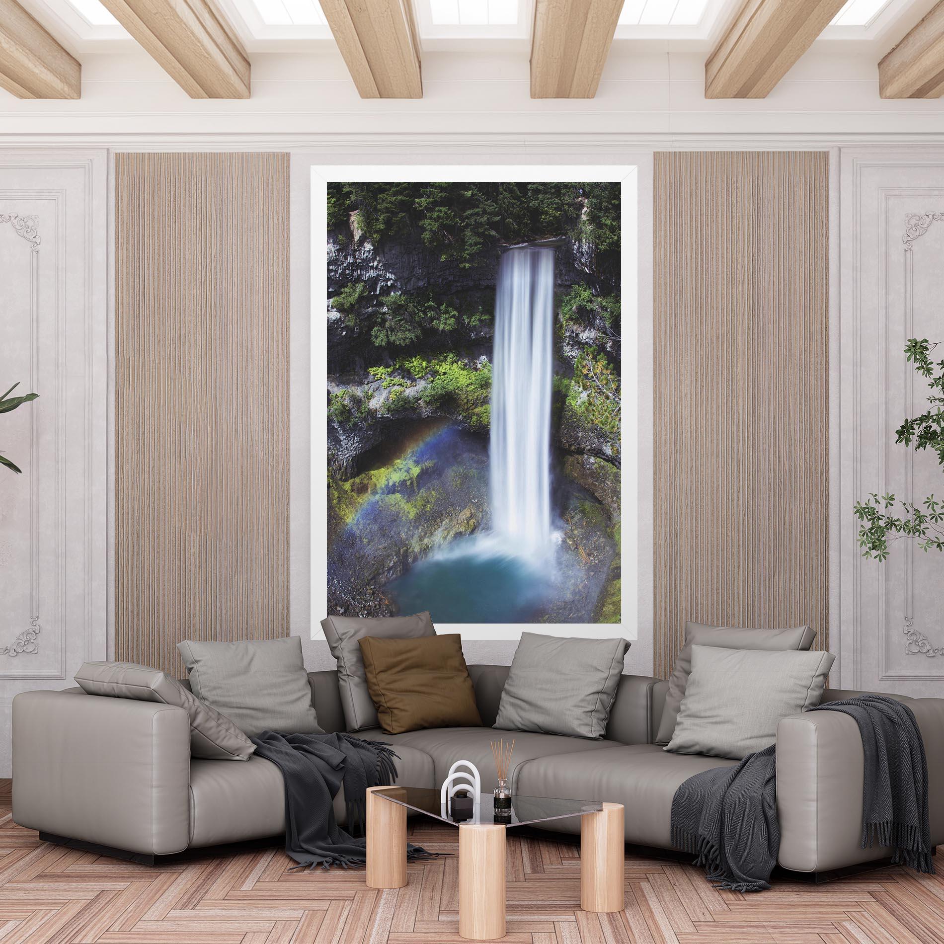 Tablou Canvas Pretty Rainbow Waterfall mockup 6