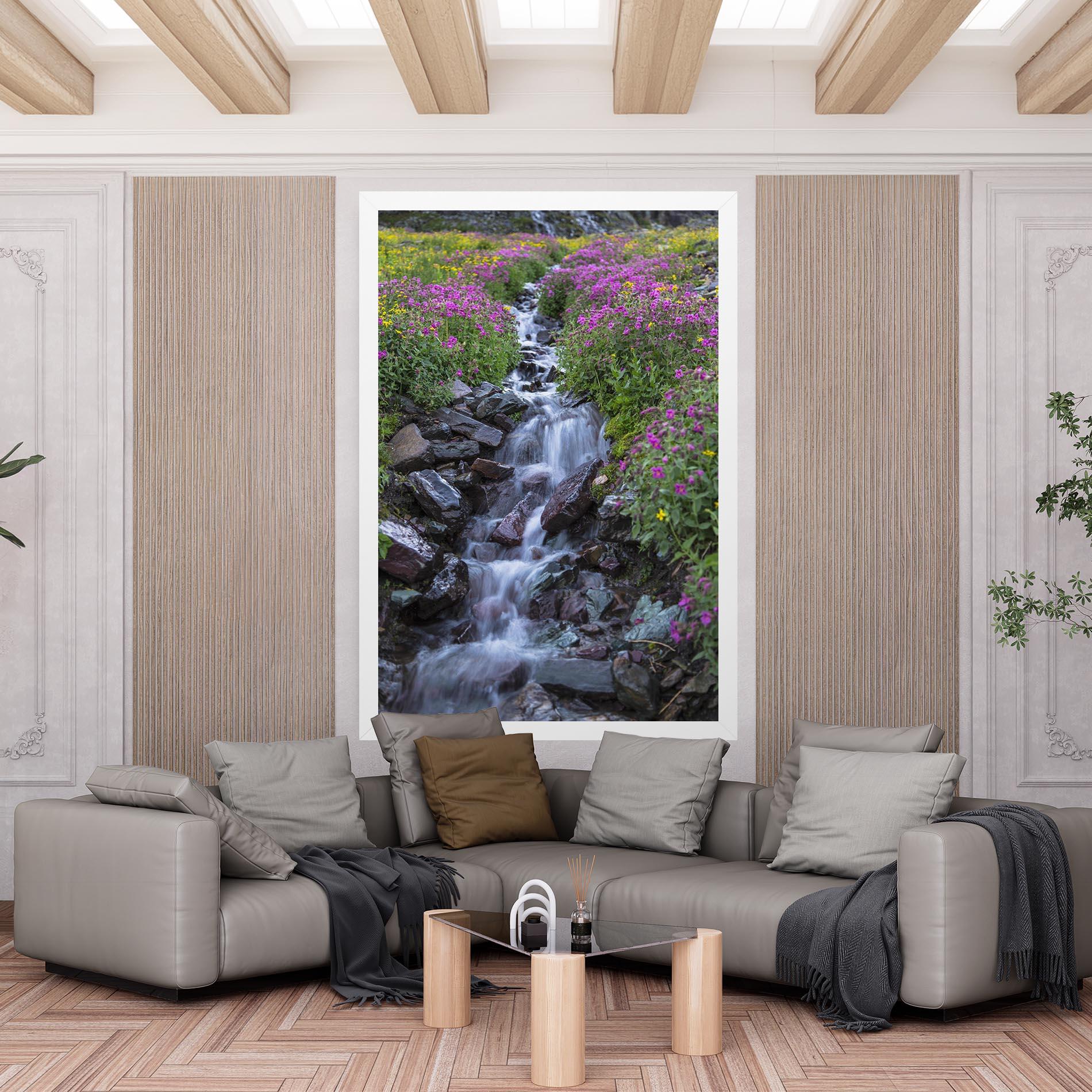 Tablou Canvas Water Falling Field mockup 6