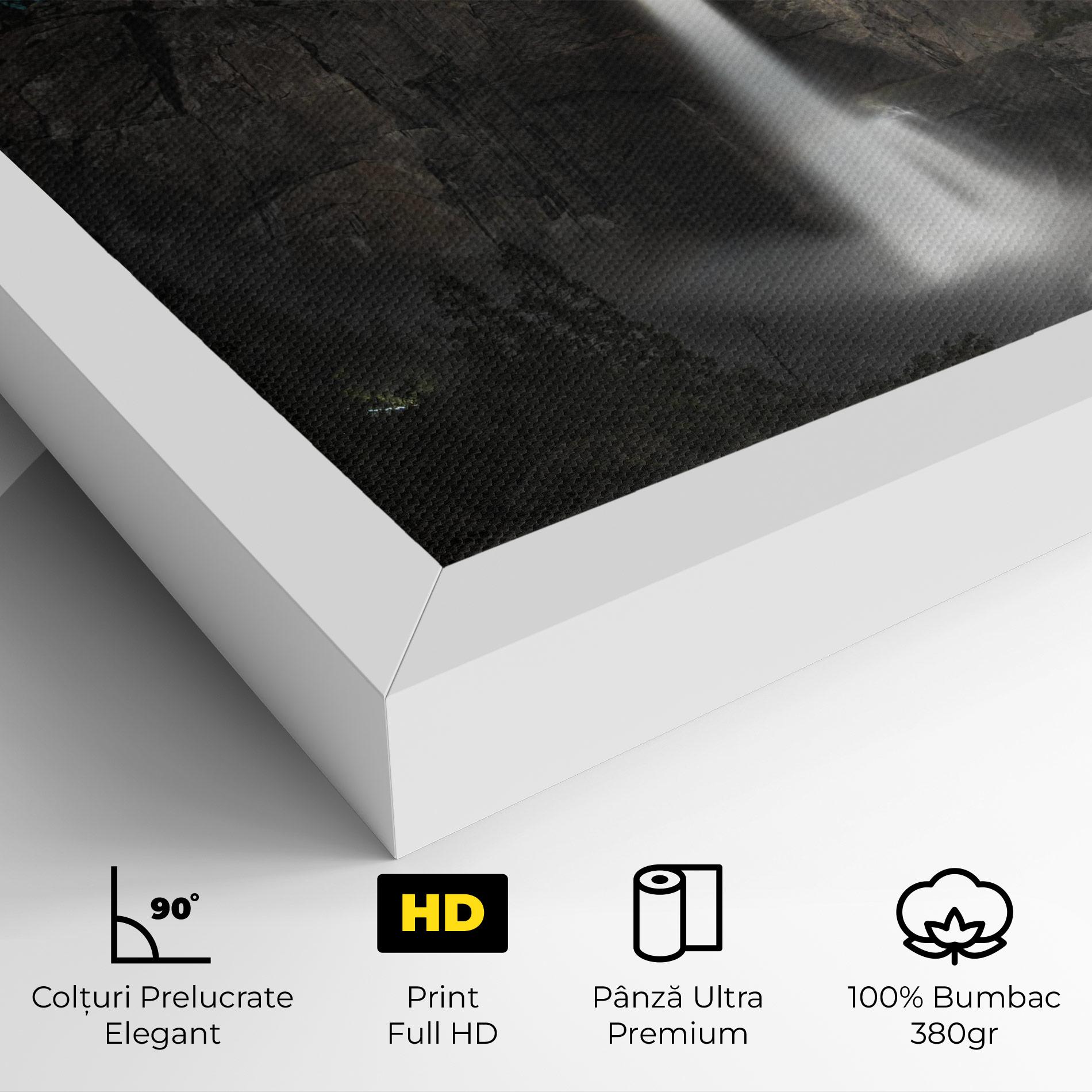 Tablou Canvas Dark Blue Sky Waterfall mockup 4