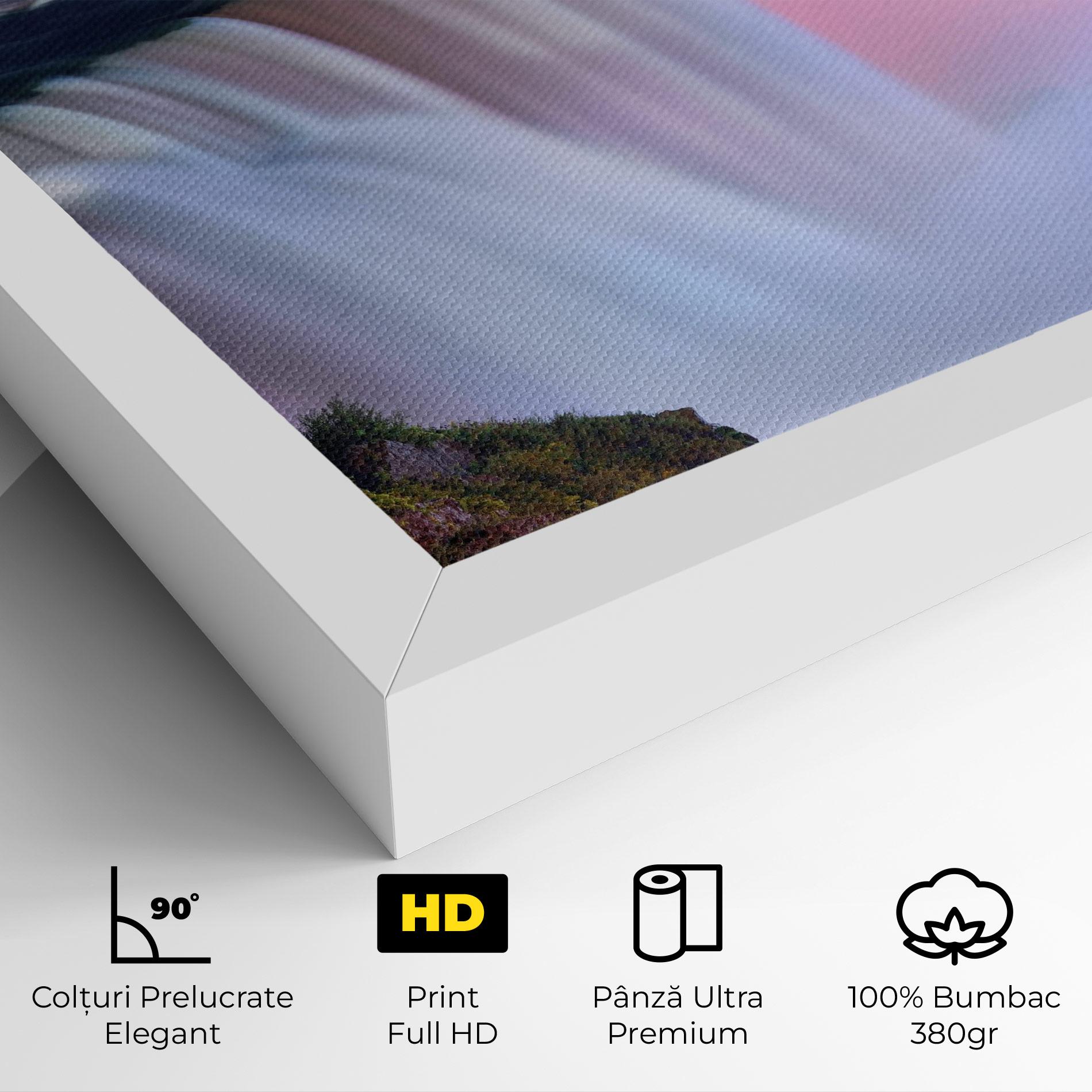 Tablou Canvas Dreamy Purple Waterfall mockup 4