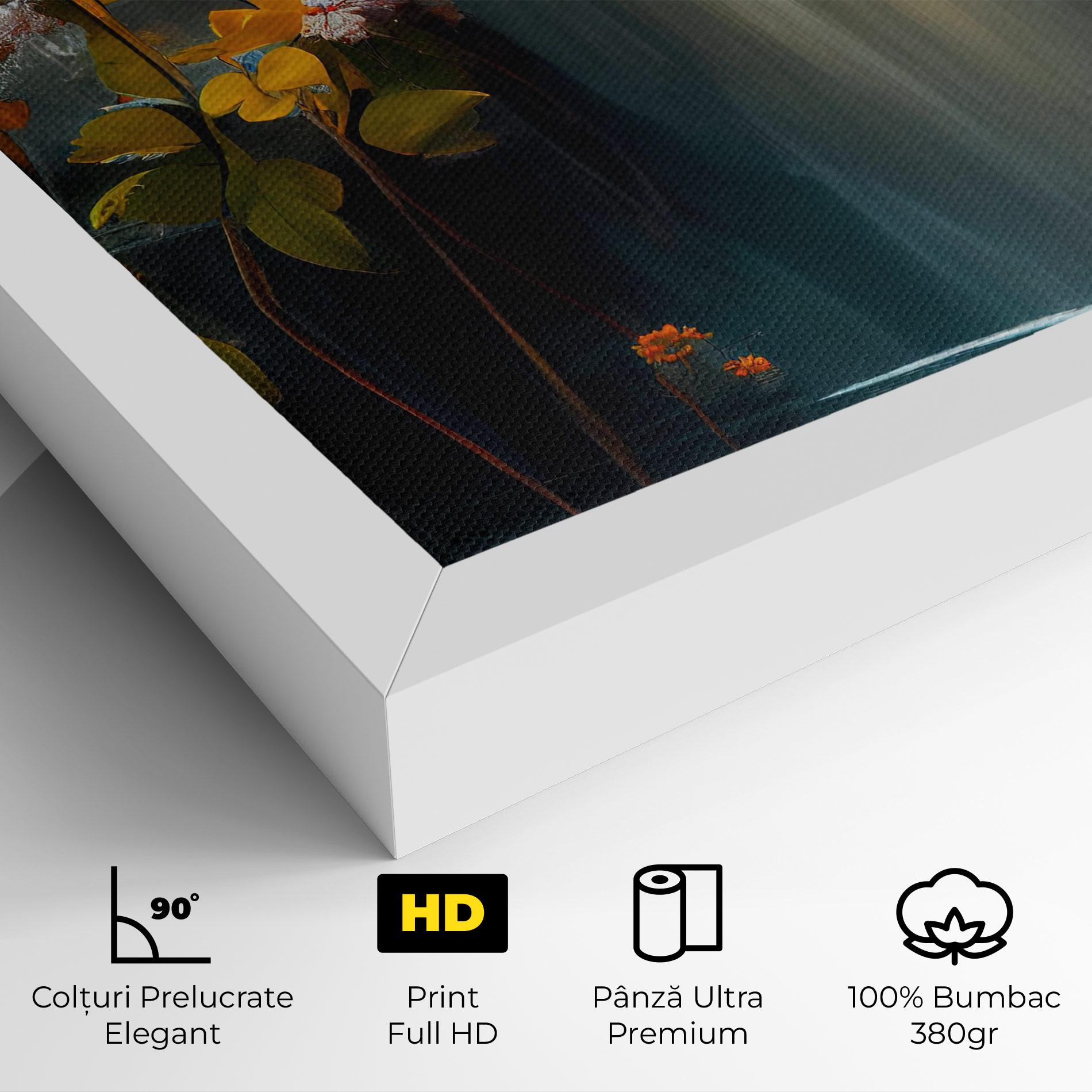 Tablou Canvas Flowers Waterfall mockup 4