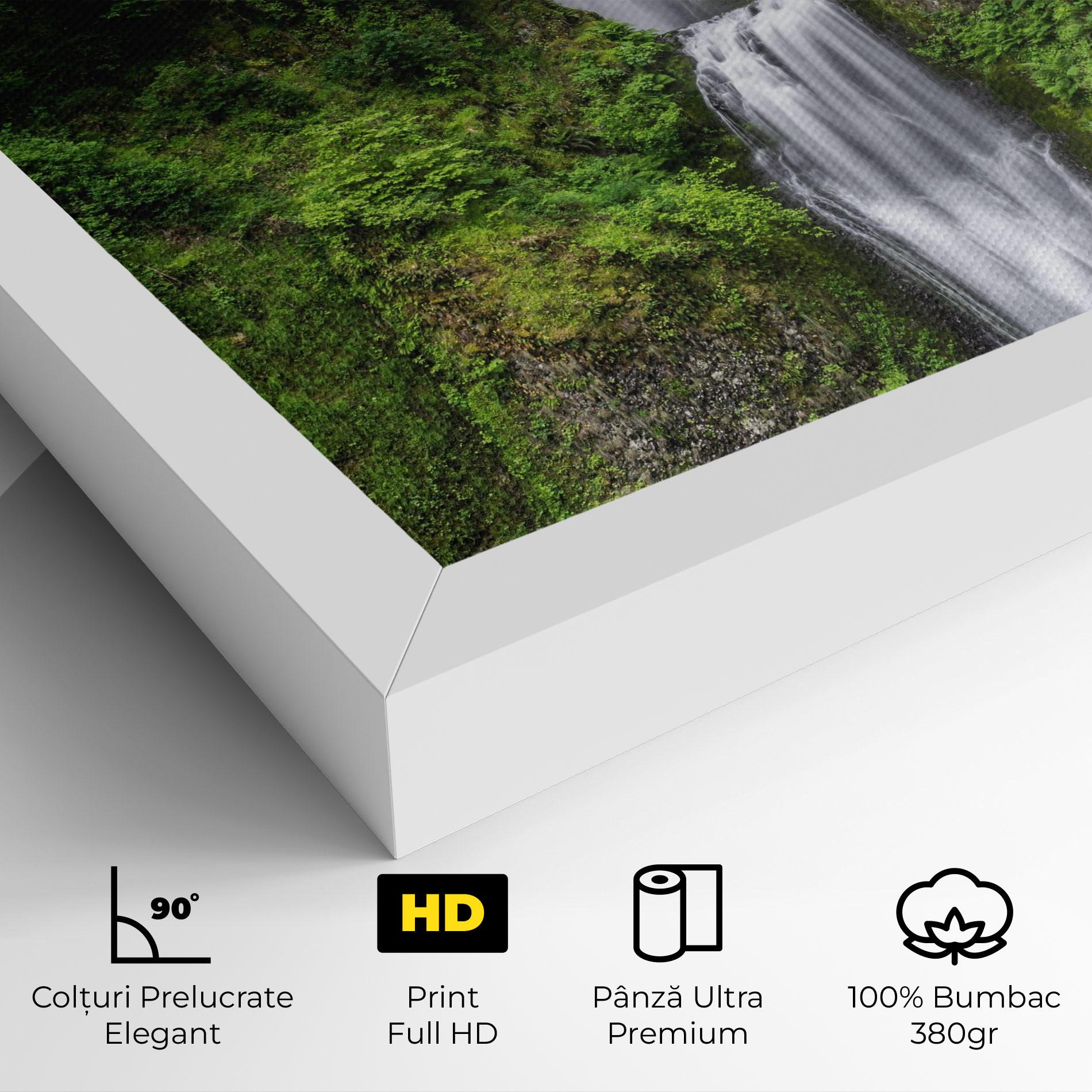 Tablou Canvas Green Leaves Bridge View mockup 4