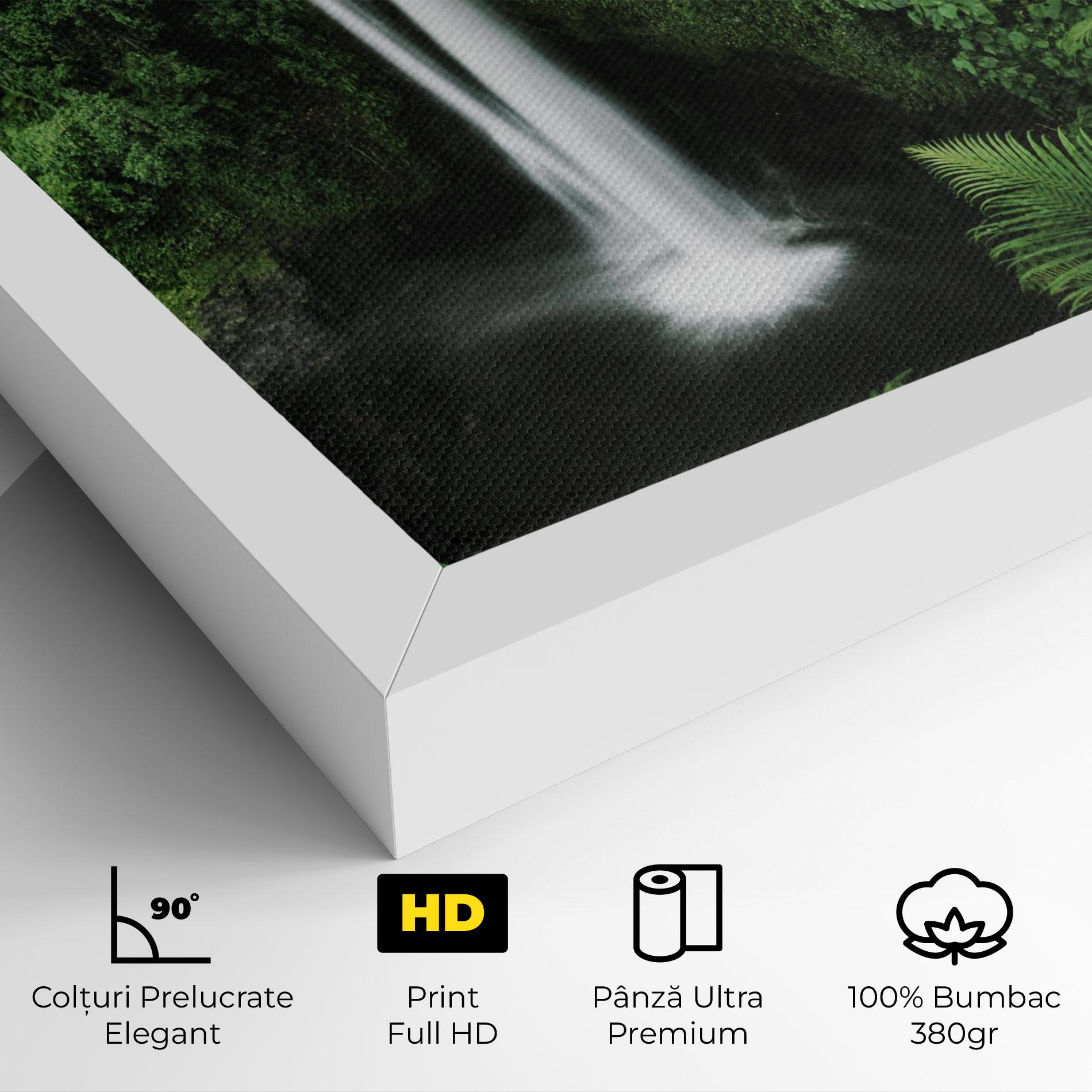 Tablou Canvas Green Nature Waterfall mockup 4