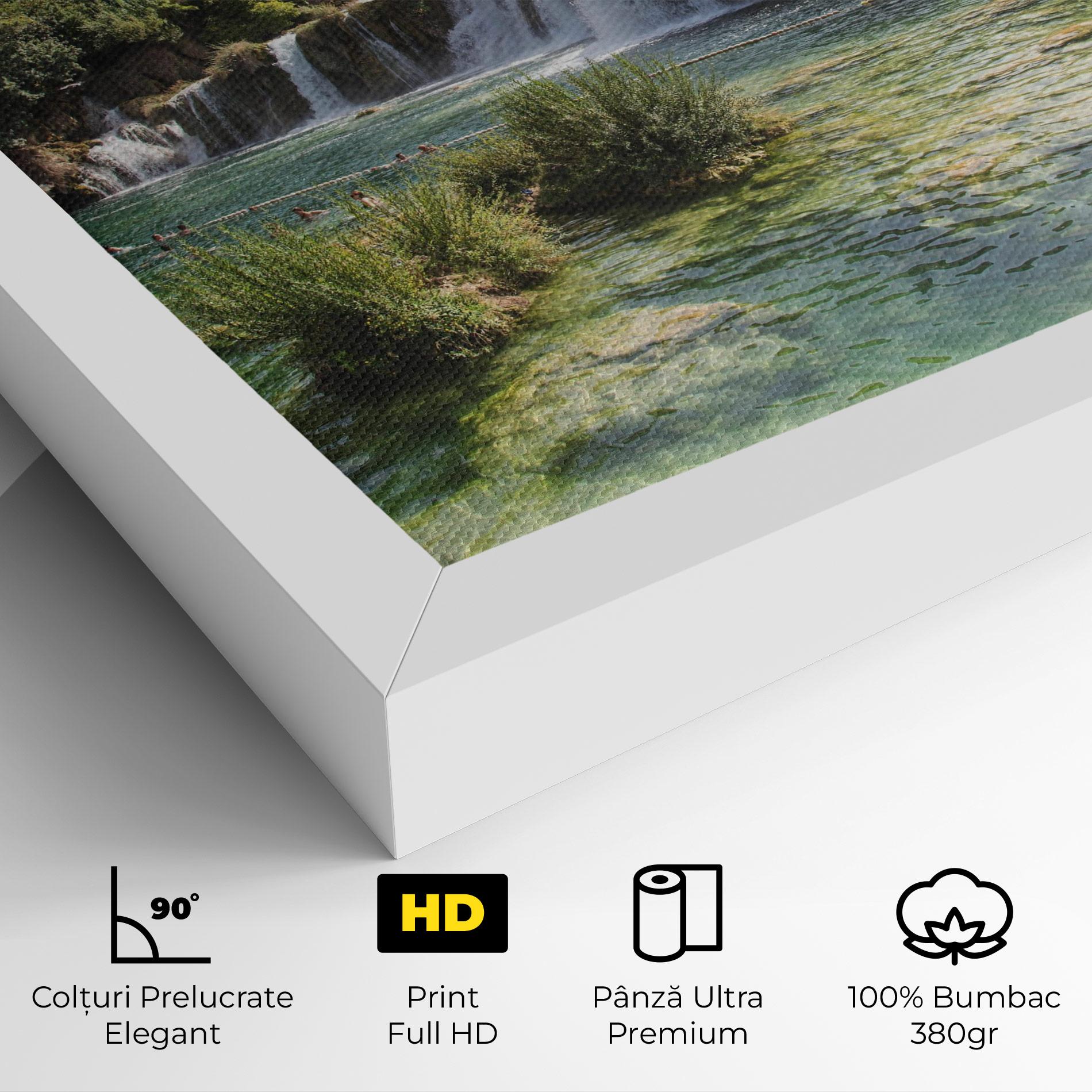 Tablou Canvas Green Waterfall mockup 4