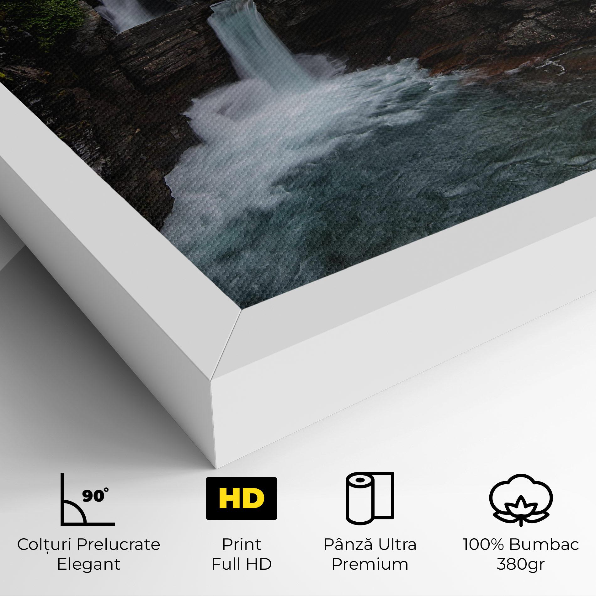 Tablou Canvas Majestic Forest Waterfall mockup 4