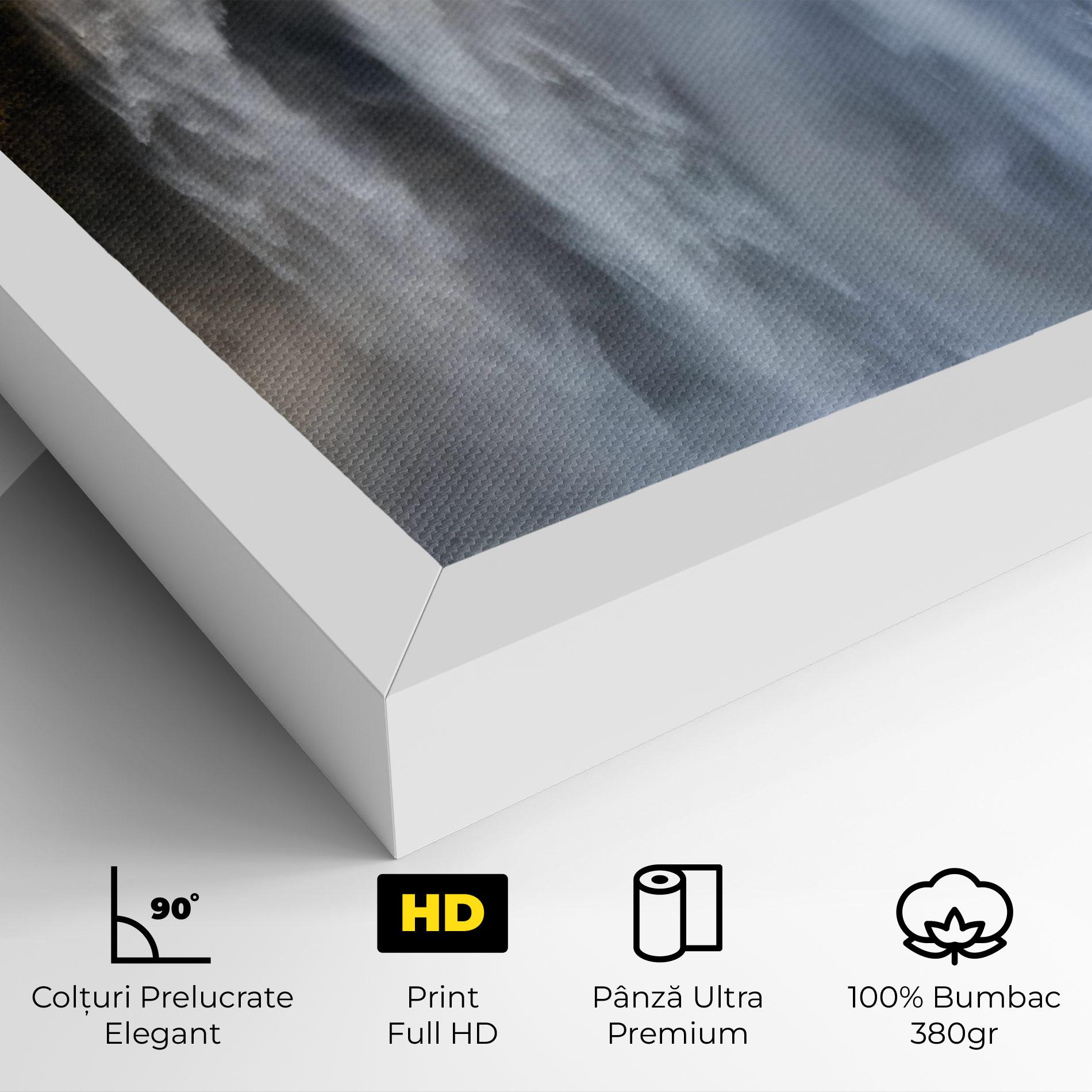 Tablou Canvas Small Man Waterfall mockup 4