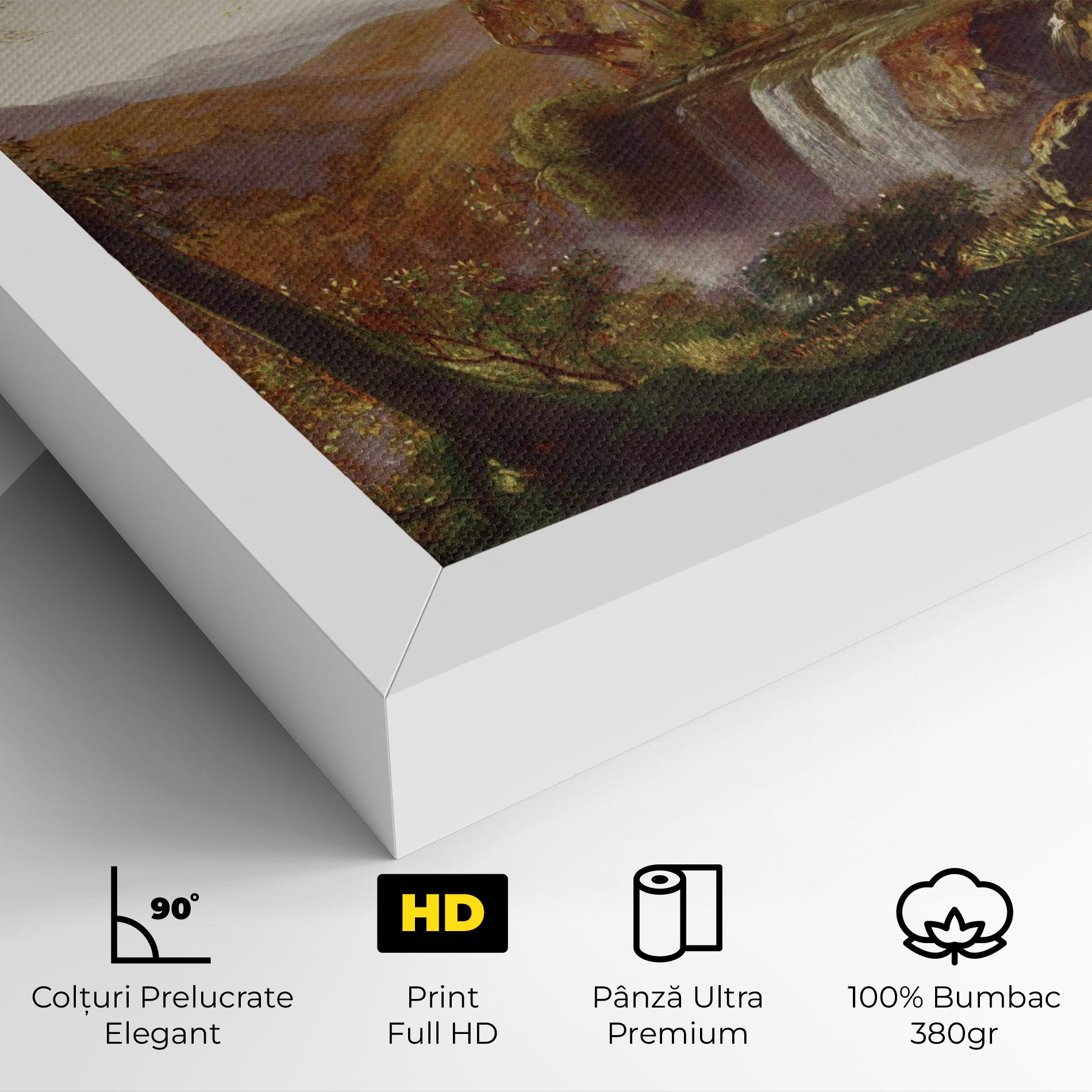 Tablou Canvas Waterfall Painting mockup 4