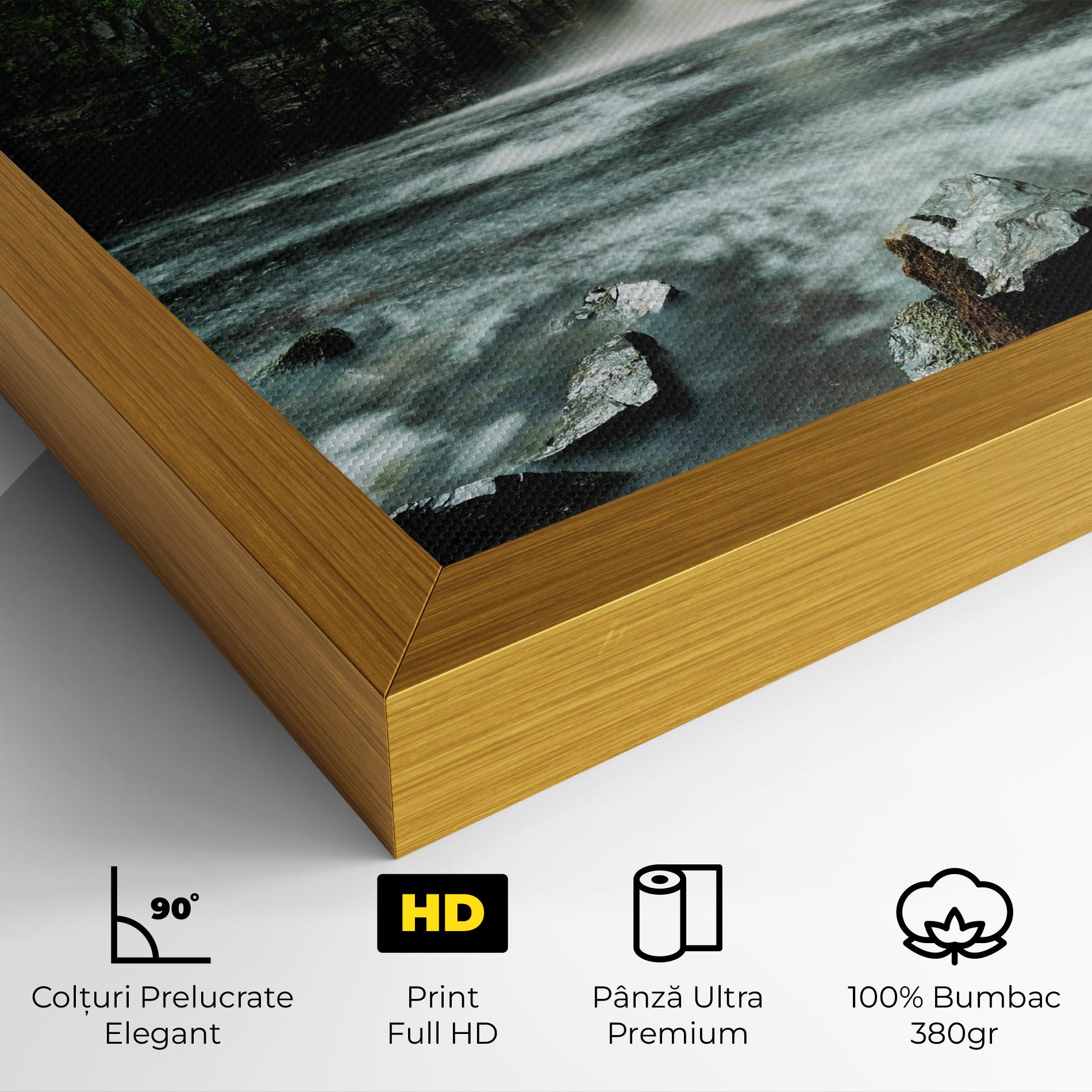 Tablou Canvas Beautiful Water Falling mockup 4