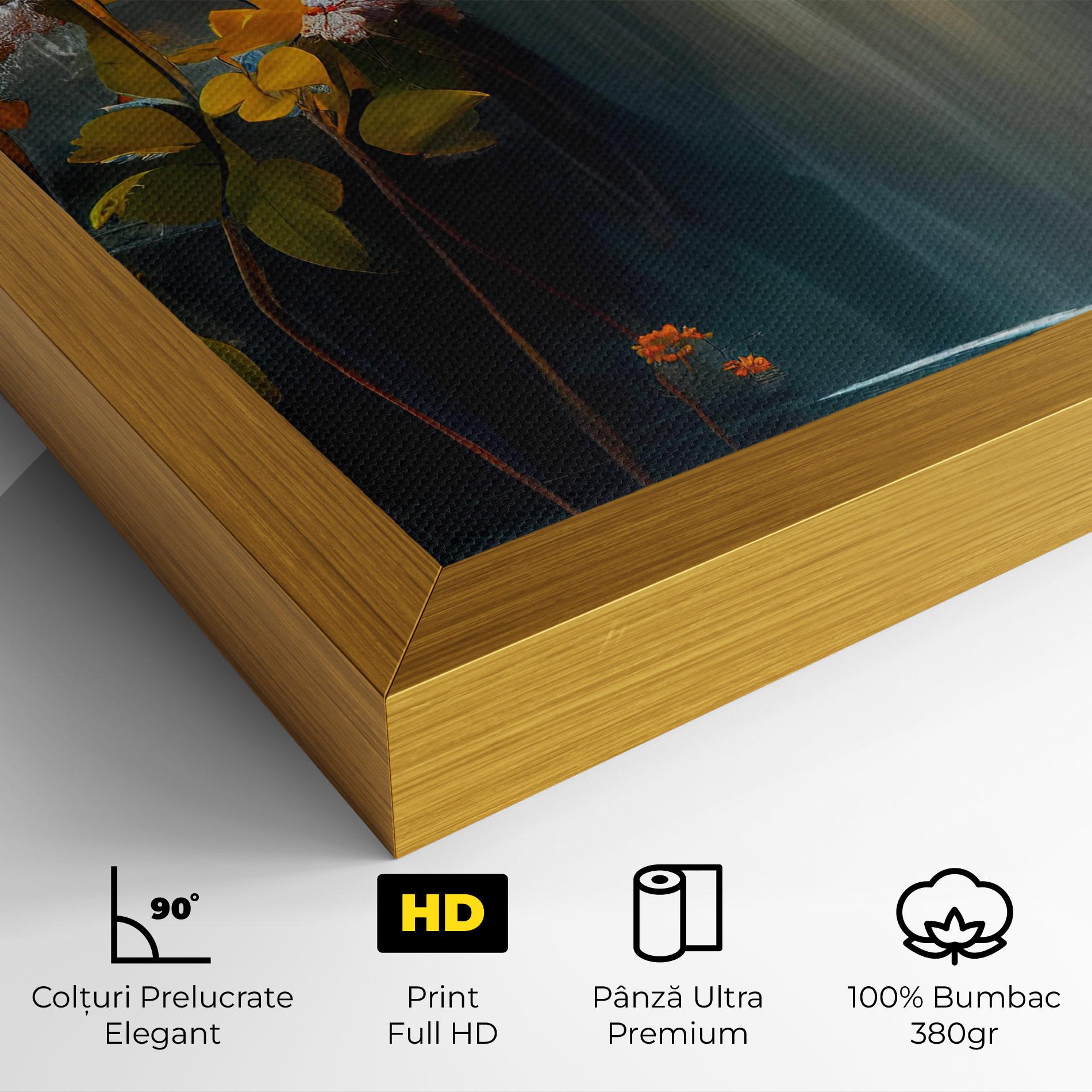 Tablou Canvas Flowers Waterfall mockup 4