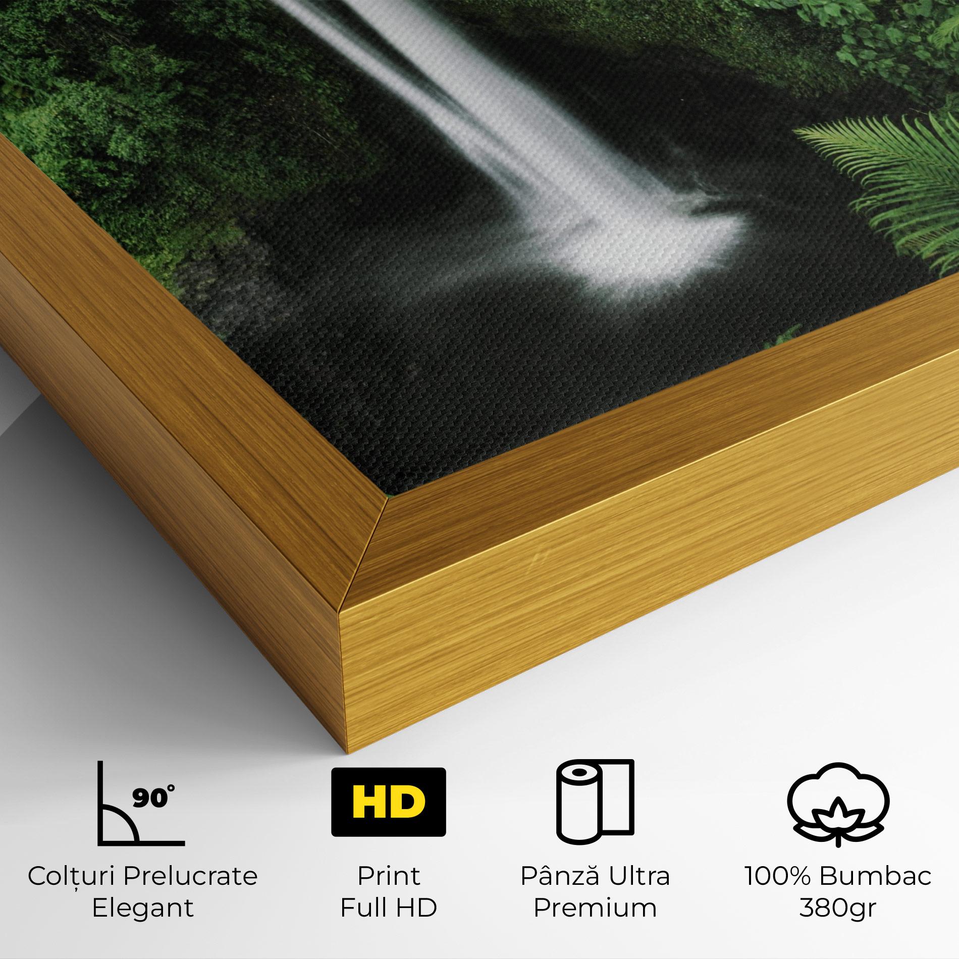Tablou Canvas Green Nature Waterfall mockup 4