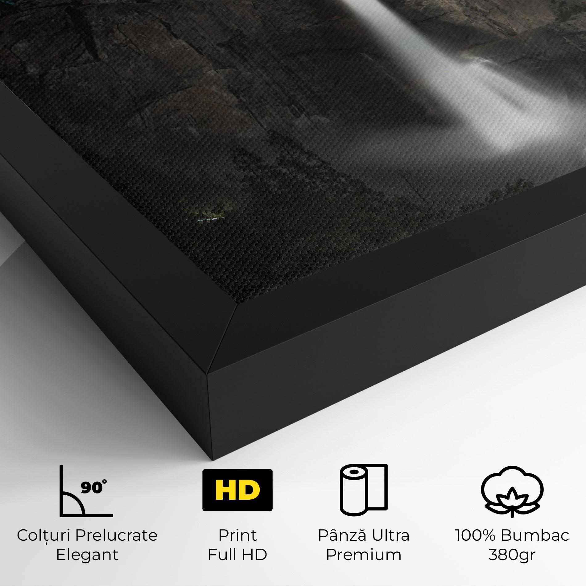 Tablou Canvas Dark Blue Sky Waterfall mockup 4