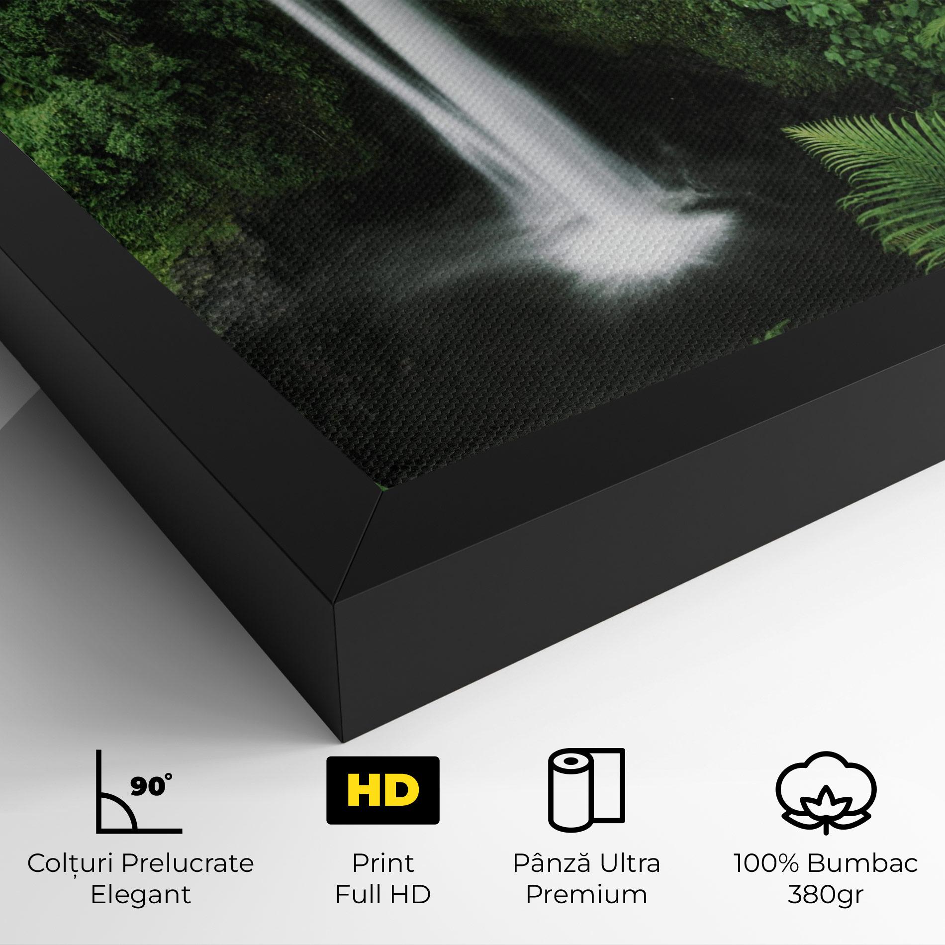 Tablou Canvas Green Nature Waterfall mockup 4