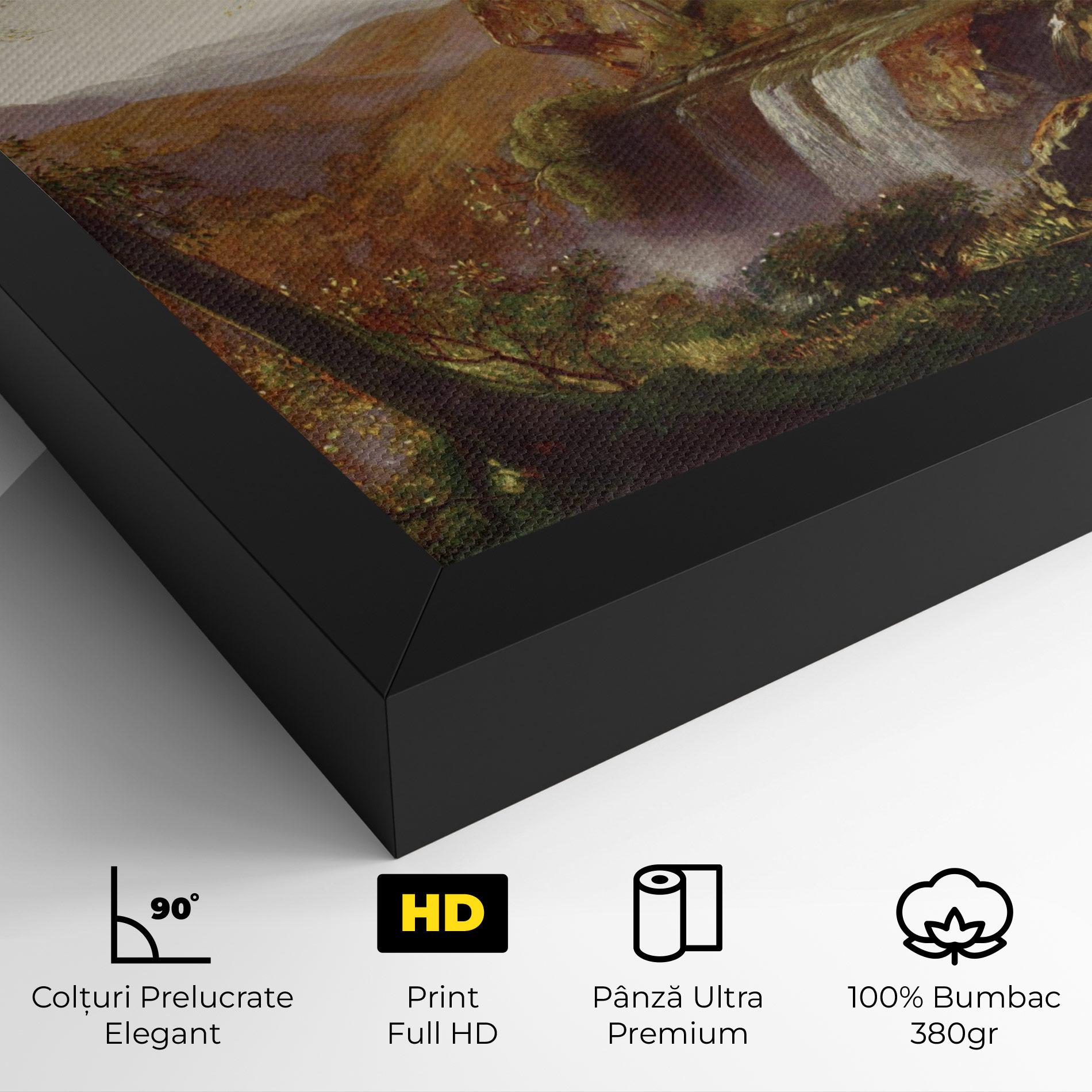 Tablou Canvas Waterfall Painting mockup 4