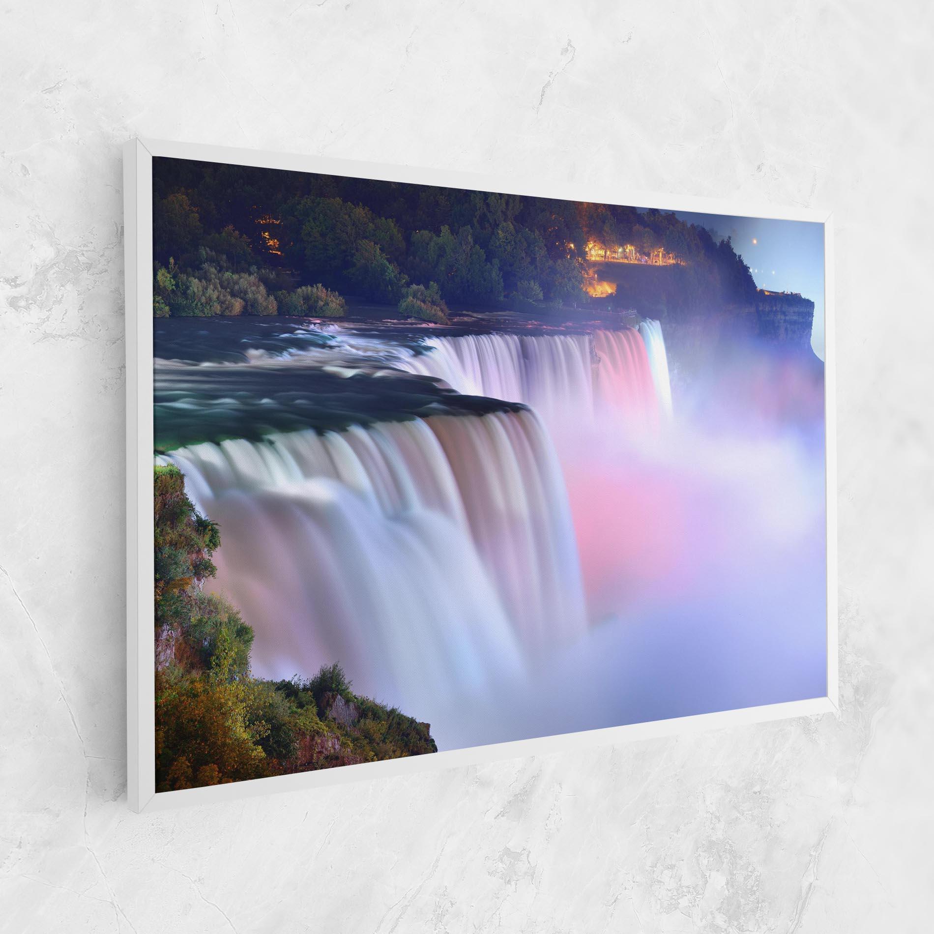Tablou Canvas Dreamy Purple Waterfall mockup 1