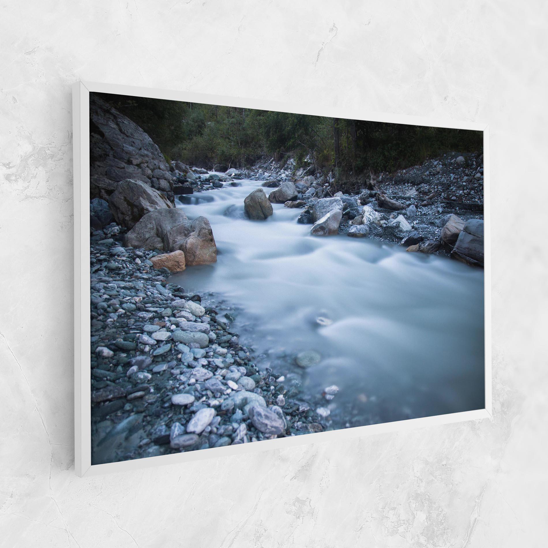 Tablou Canvas Grey Water Falling mockup 1