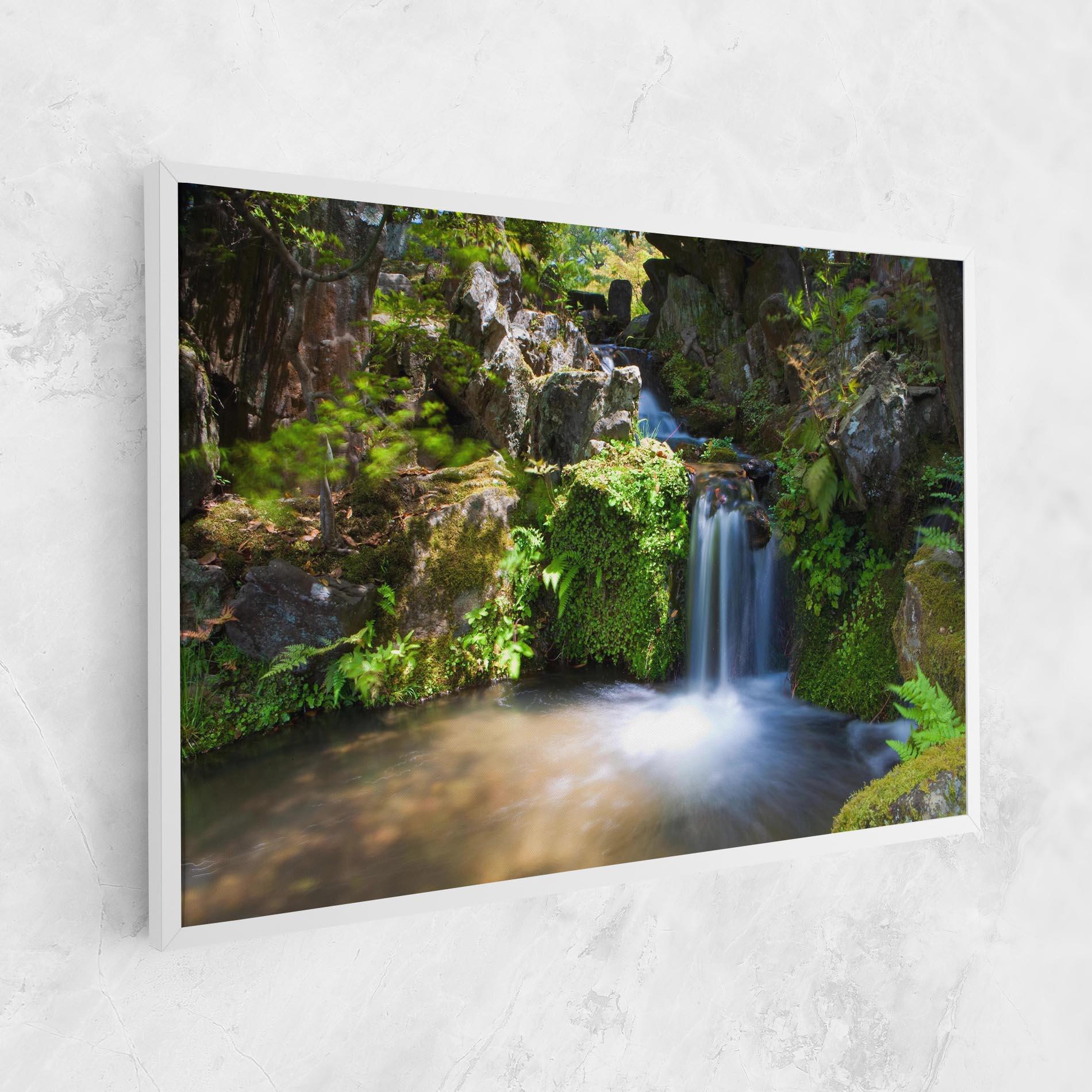 Tablou Canvas Jungle View Waterfall mockup 1