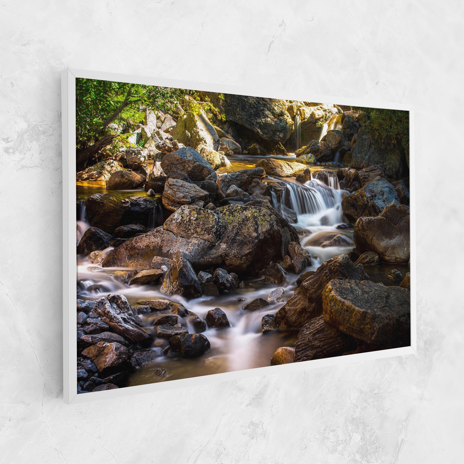 Tablou Canvas Nature Rocks Waterfall mockup 1