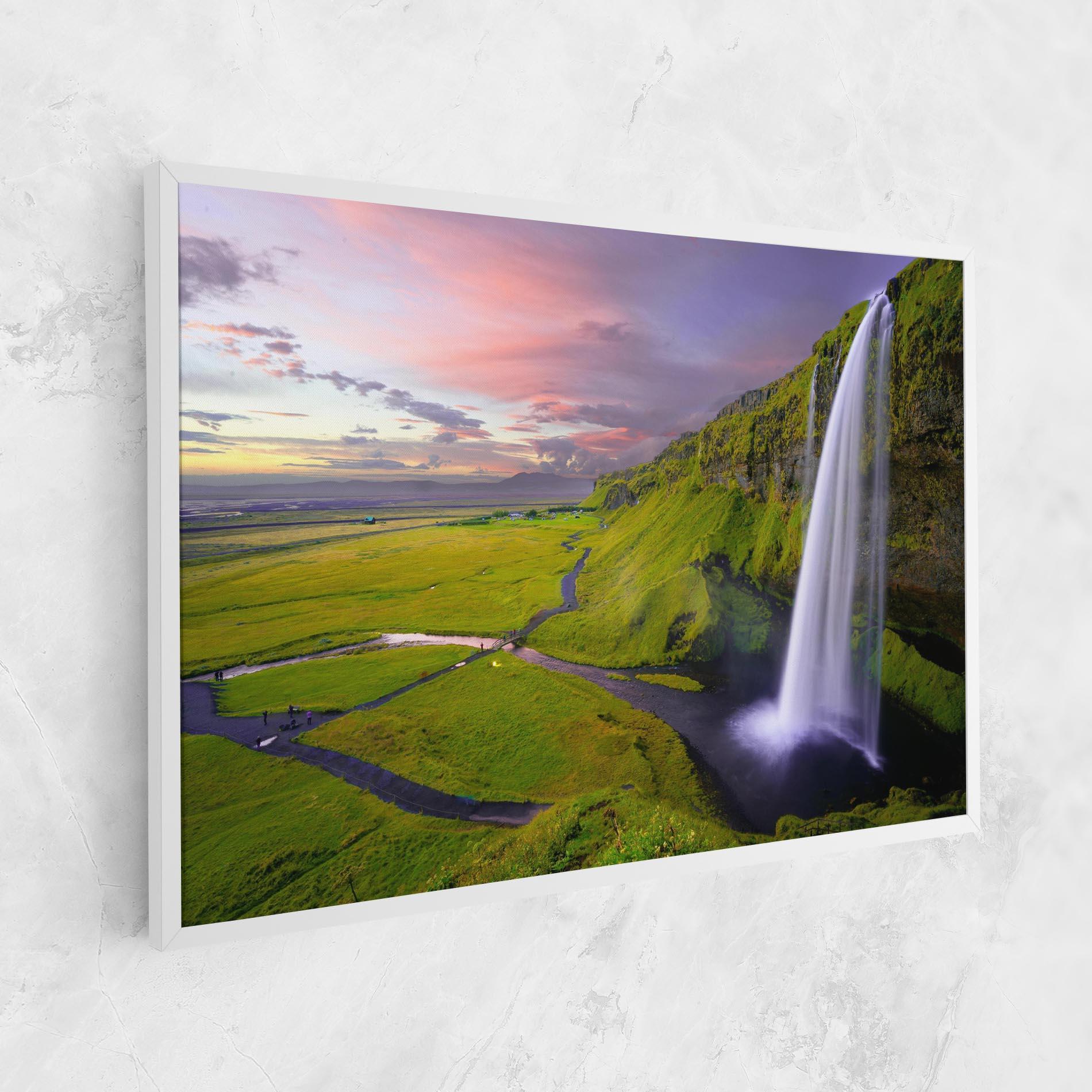 Tablou Canvas Pink Wky Waterfall mockup 1