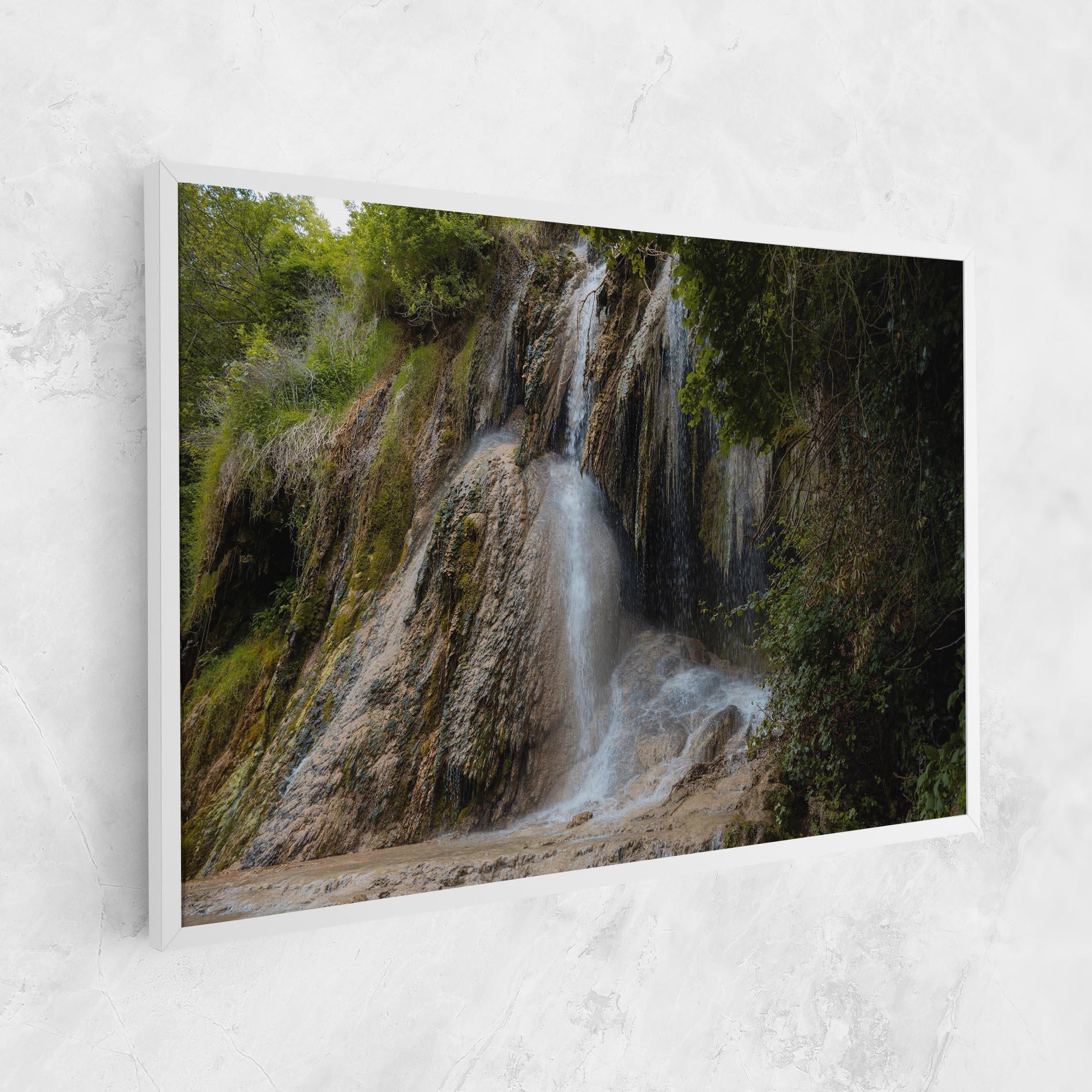 Tablou Canvas Pretty Waterfall Forest mockup 1