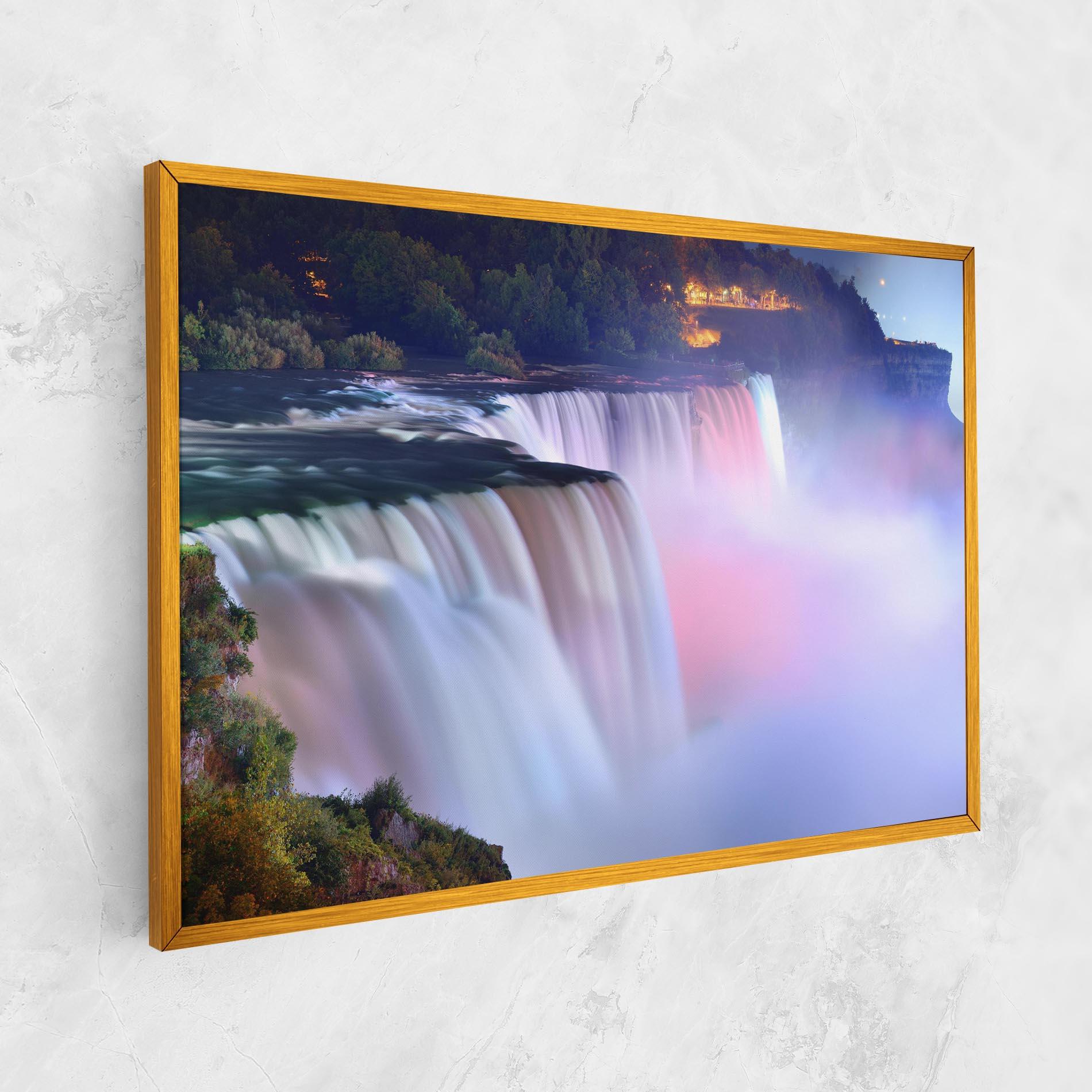 Tablou Canvas Dreamy Purple Waterfall mockup 1