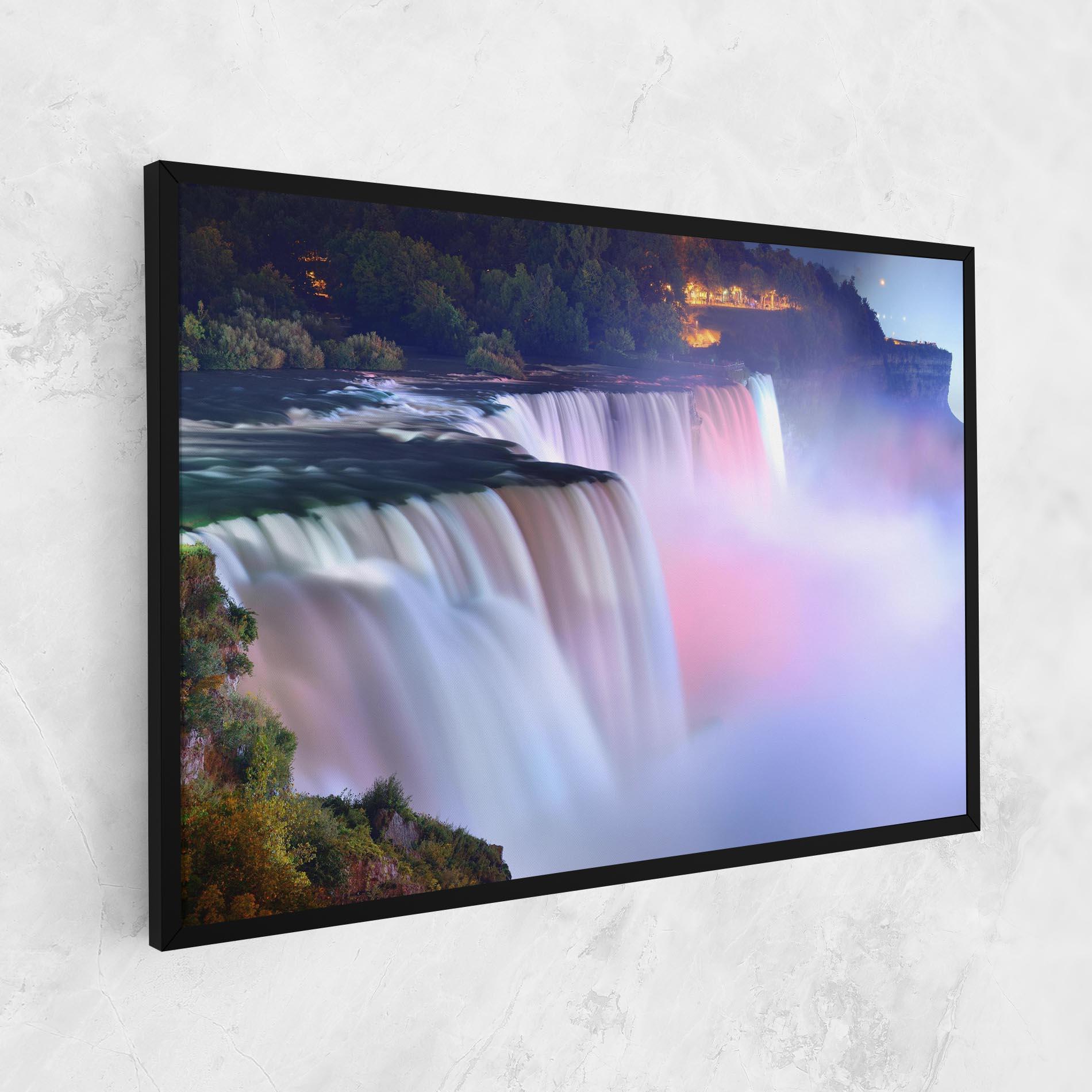 Tablou Canvas Dreamy Purple Waterfall mockup 1