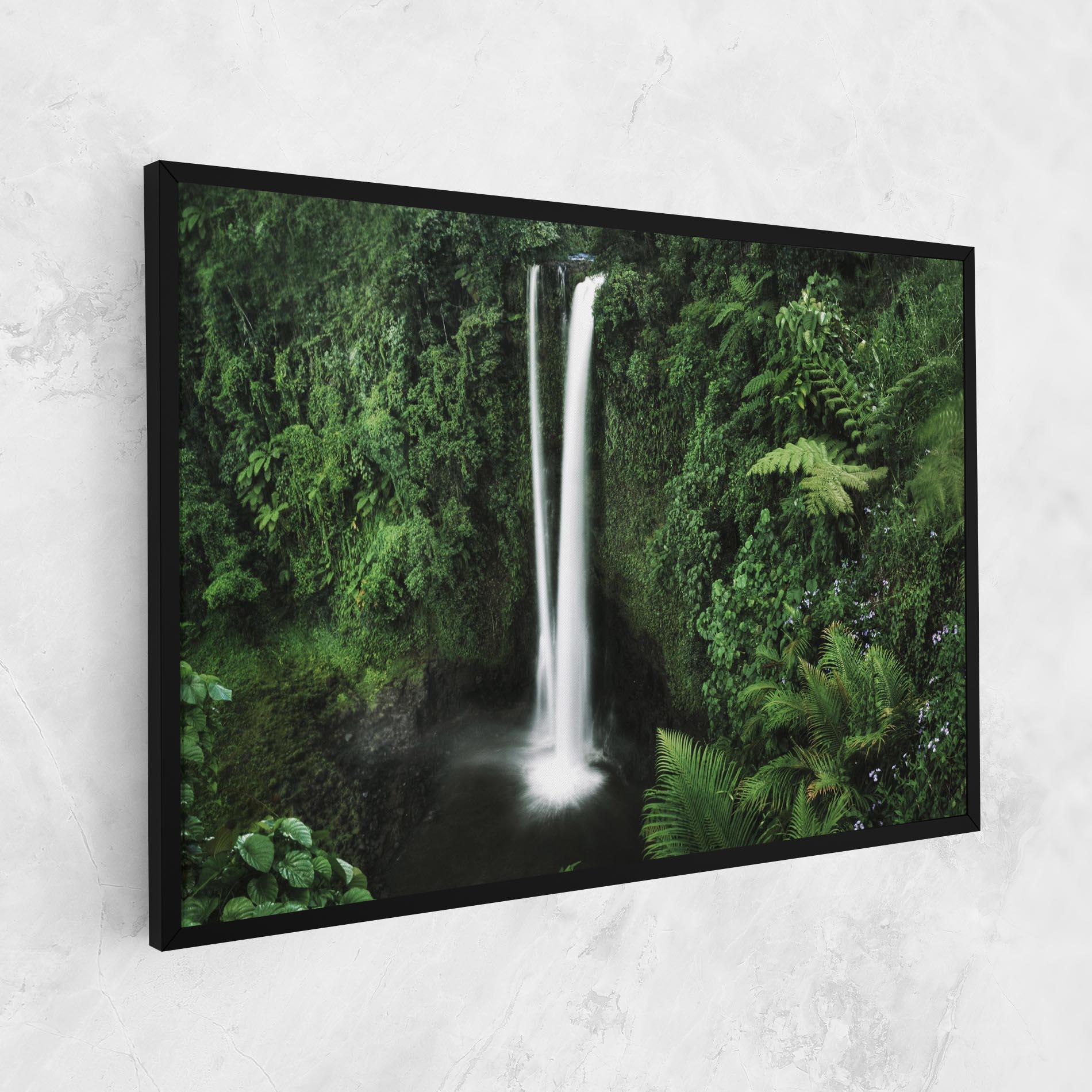 Tablou Canvas Green Nature Waterfall mockup 1