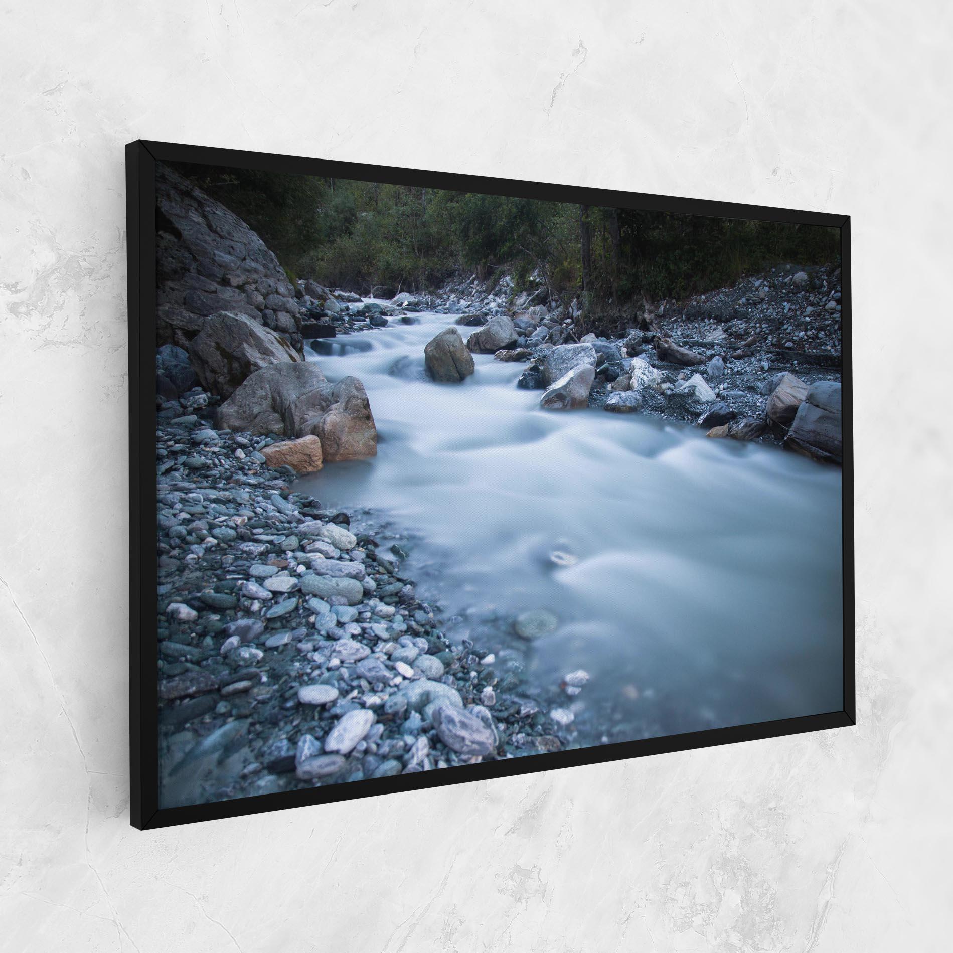 Tablou Canvas Grey Water Falling mockup 1