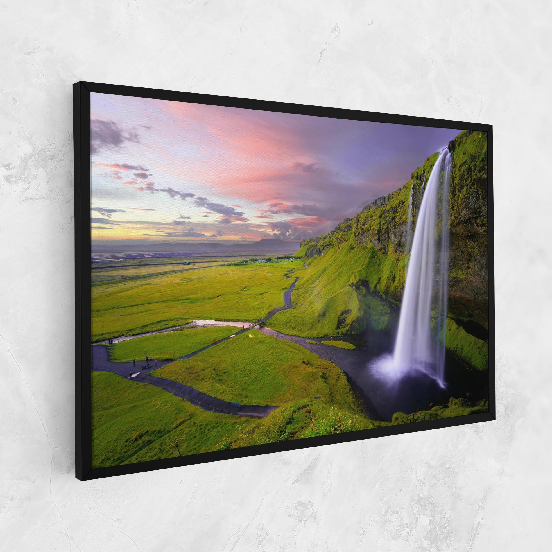 Tablou Canvas Pink Wky Waterfall mockup 1