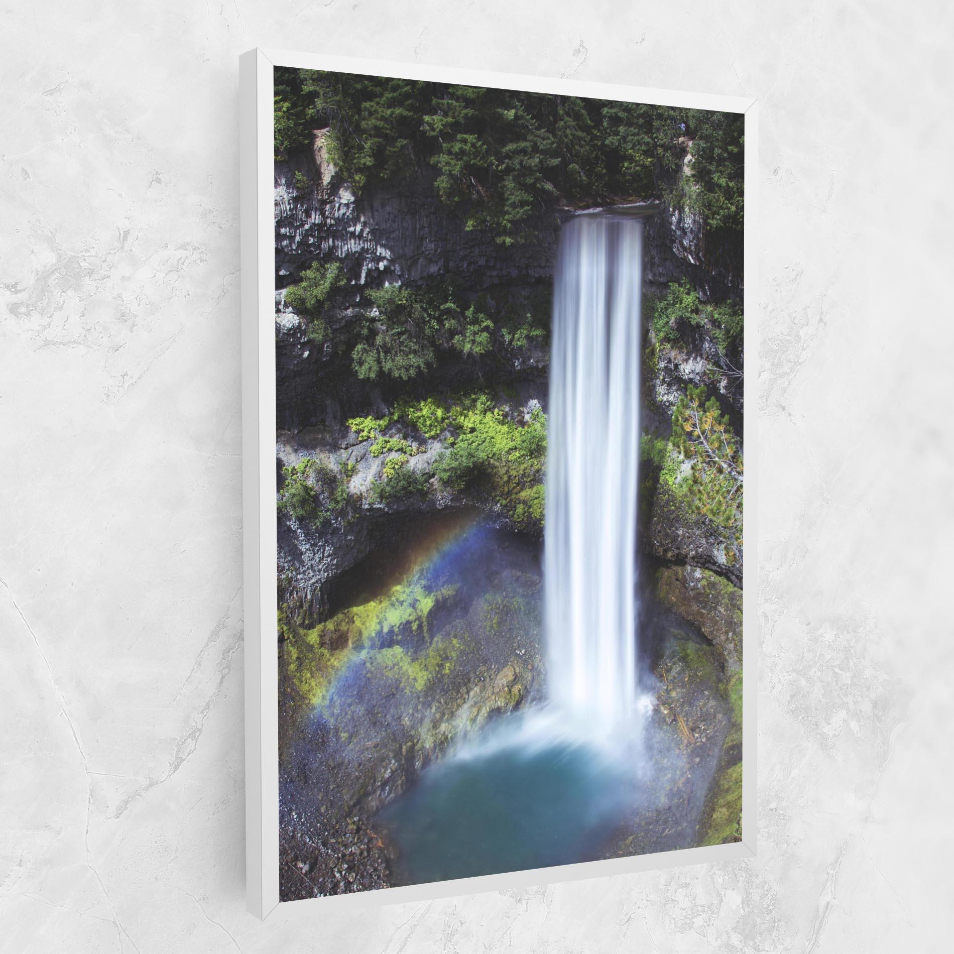 Tablou Canvas Pretty Rainbow Waterfall mockup 1