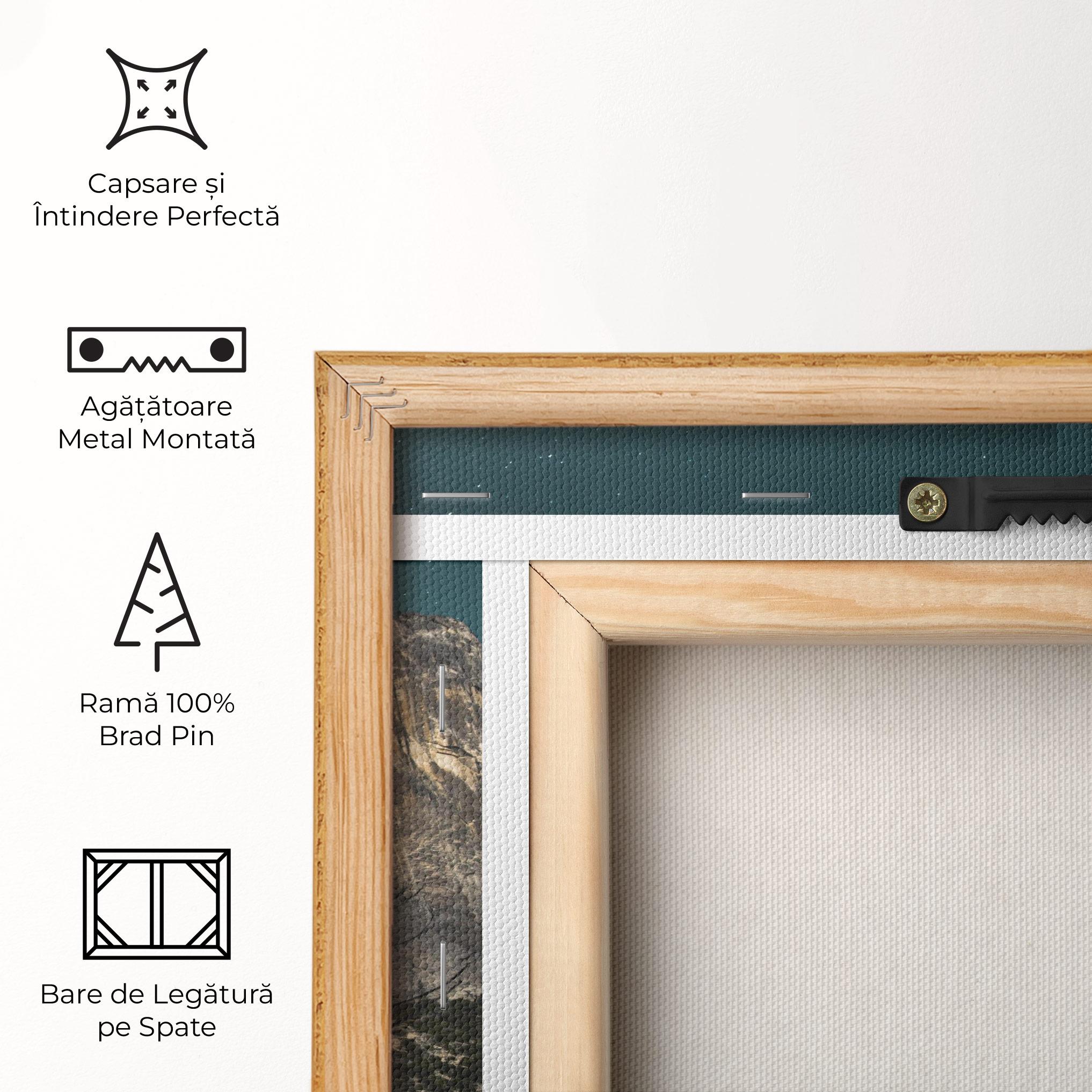 Tablou Canvas Dark Blue Sky Waterfall mockup 5