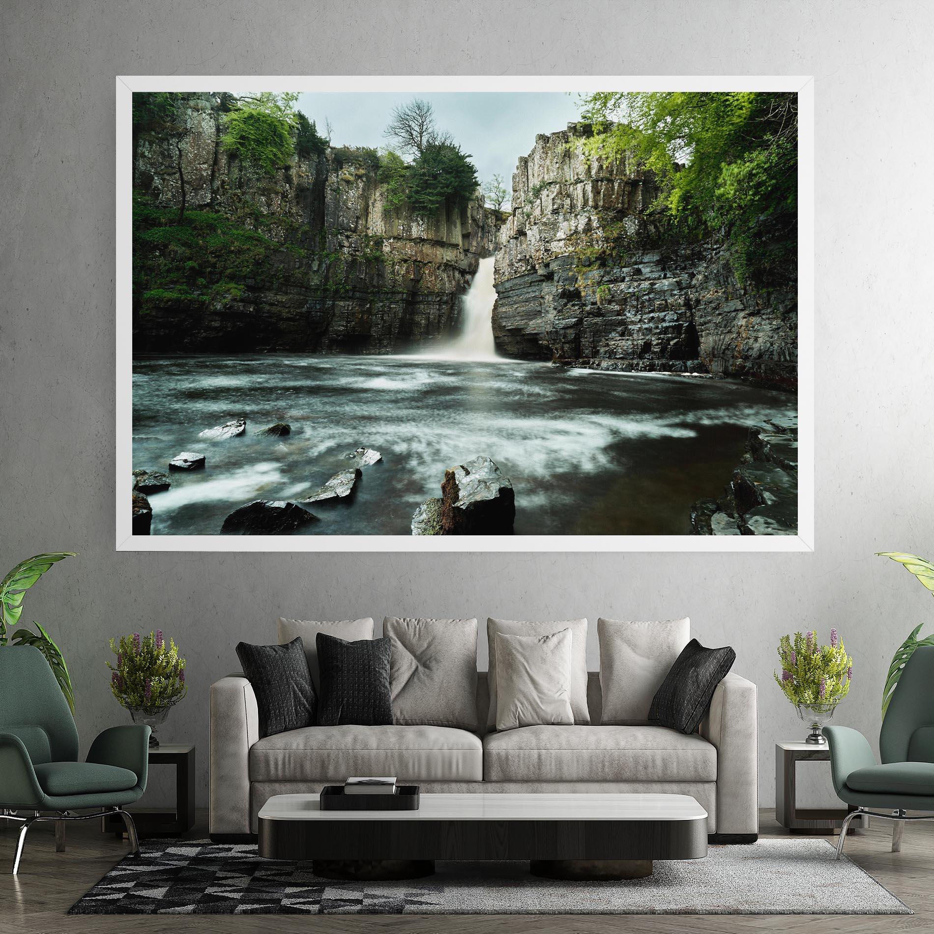 Tablou Canvas Beautiful Water Falling mockup 7