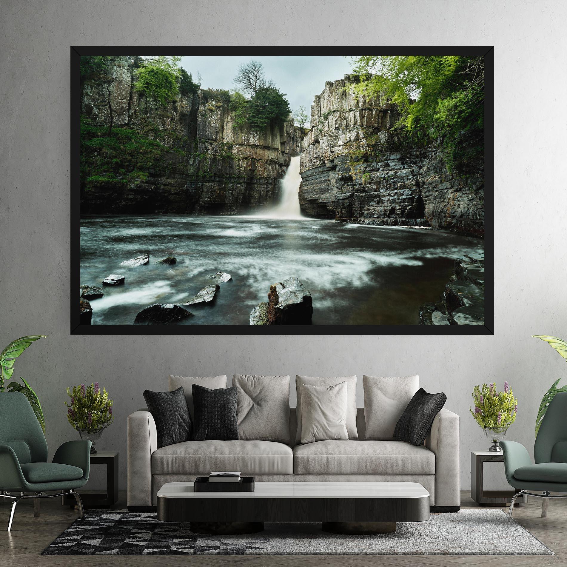 Tablou Canvas Beautiful Water Falling mockup 7