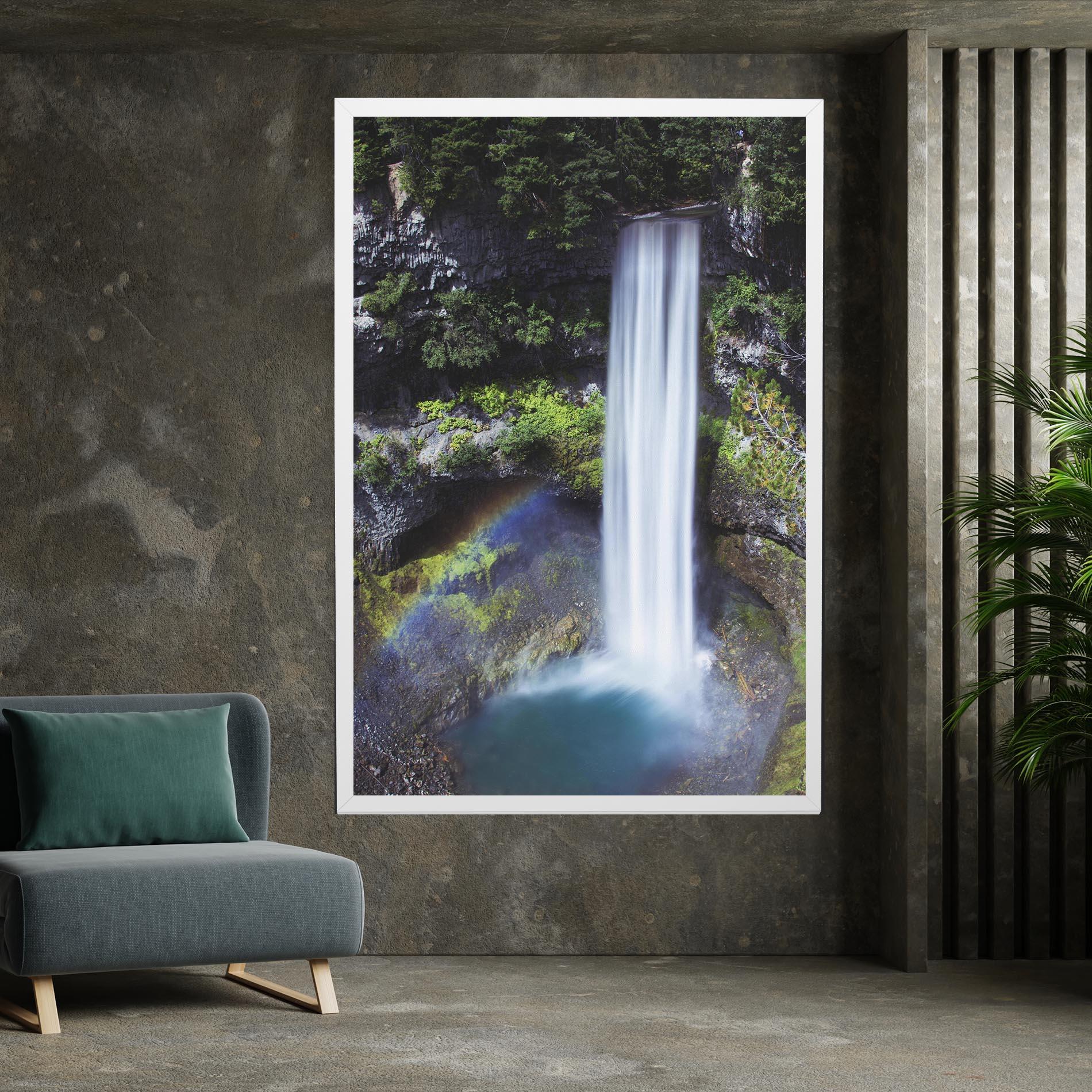 Tablou Canvas Pretty Rainbow Waterfall mockup 7