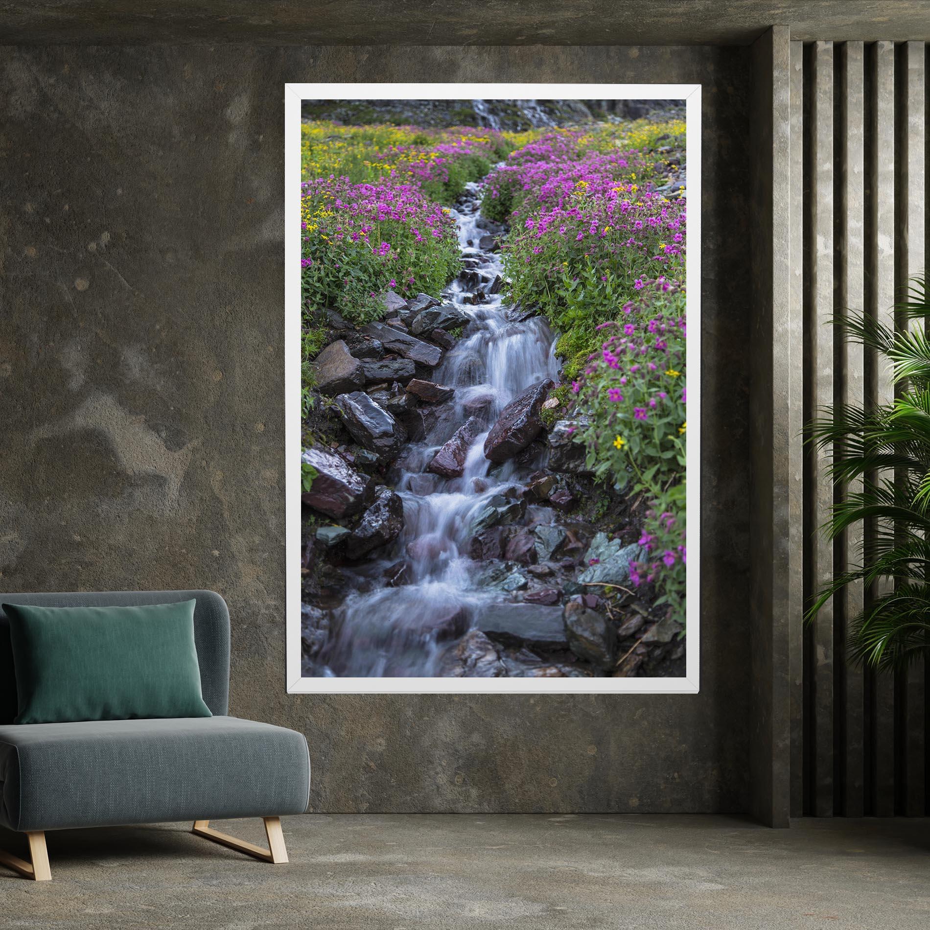 Tablou Canvas Water Falling Field mockup 7