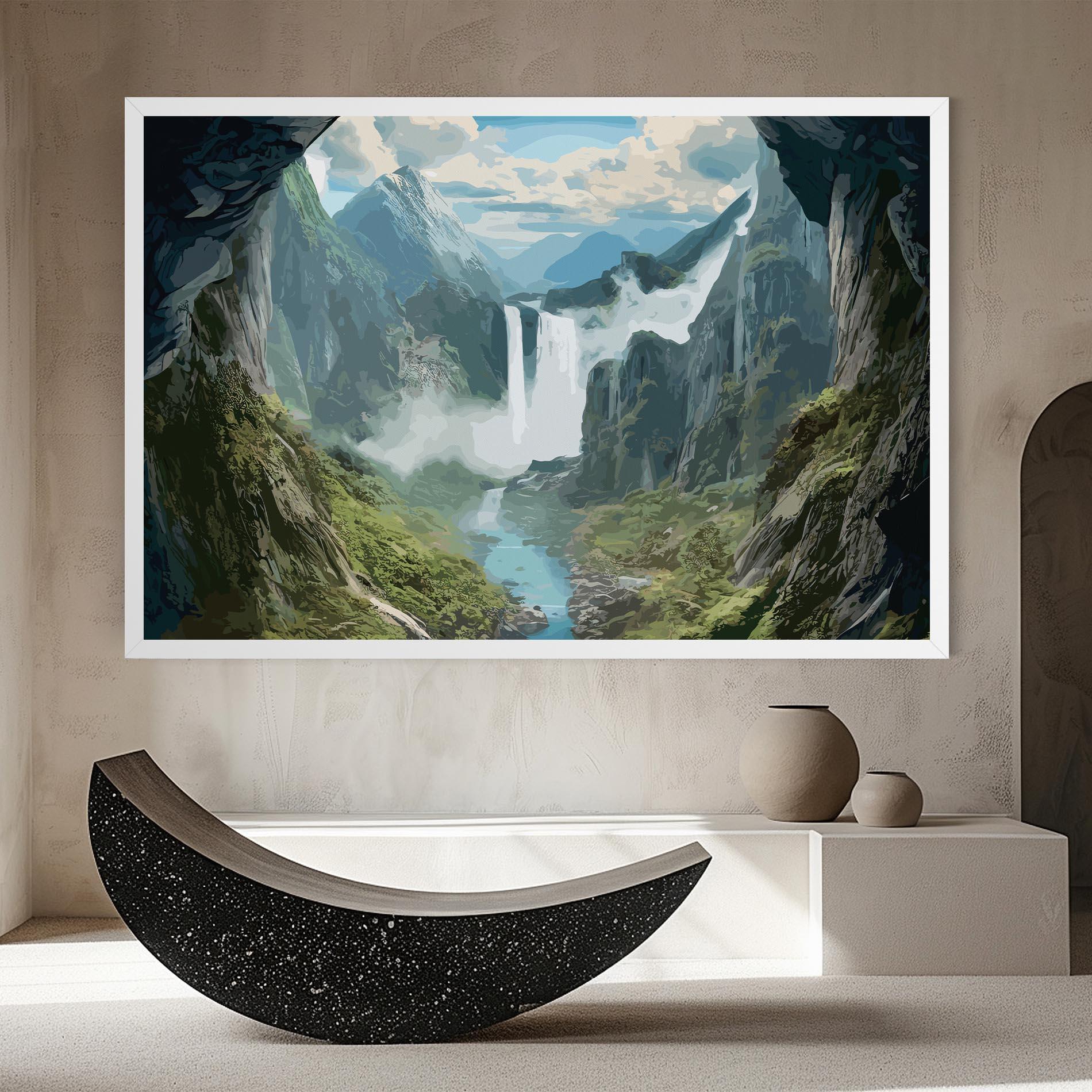 Tablou Canvas Amazing Waterfall mockup 8