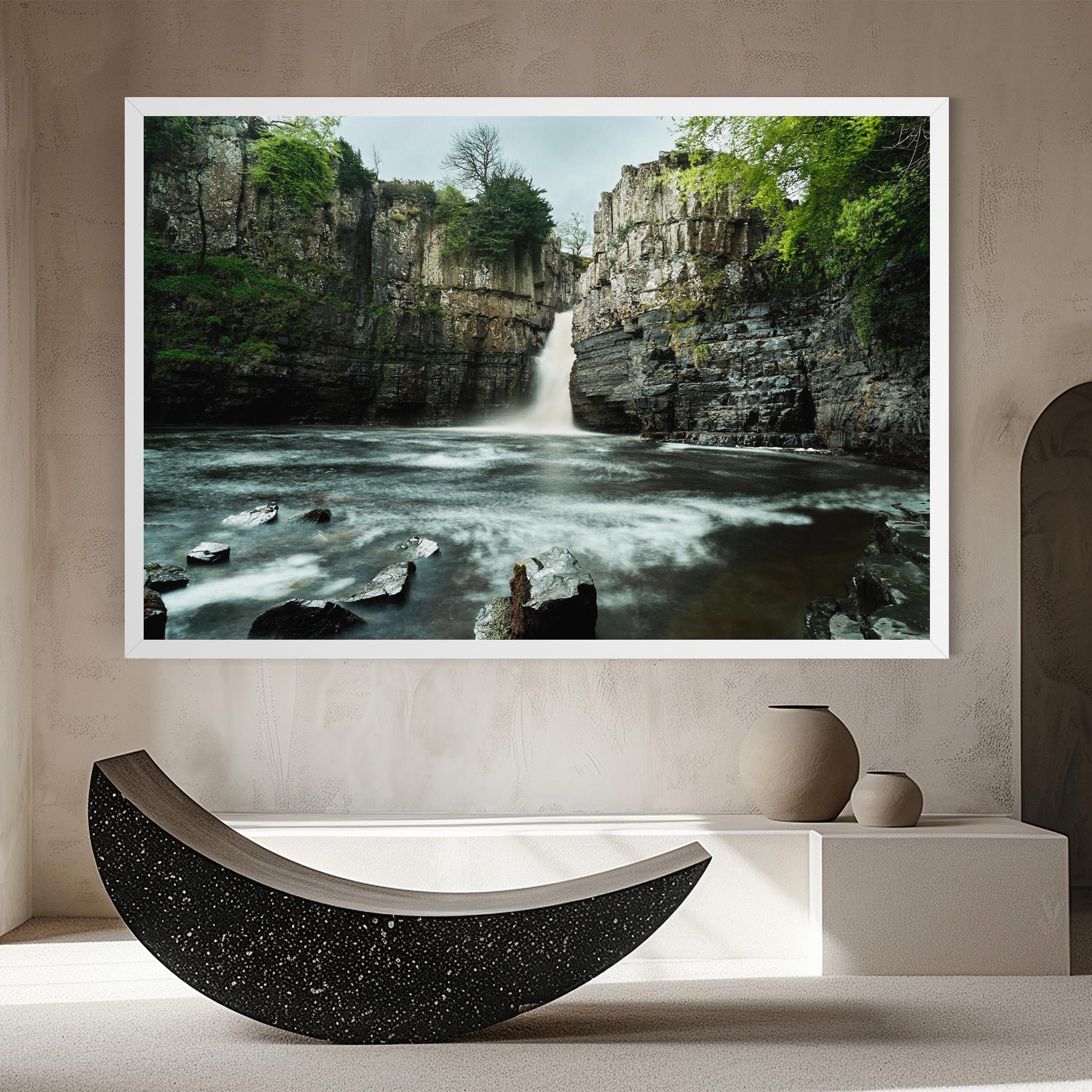 Tablou Canvas Beautiful Water Falling mockup 8