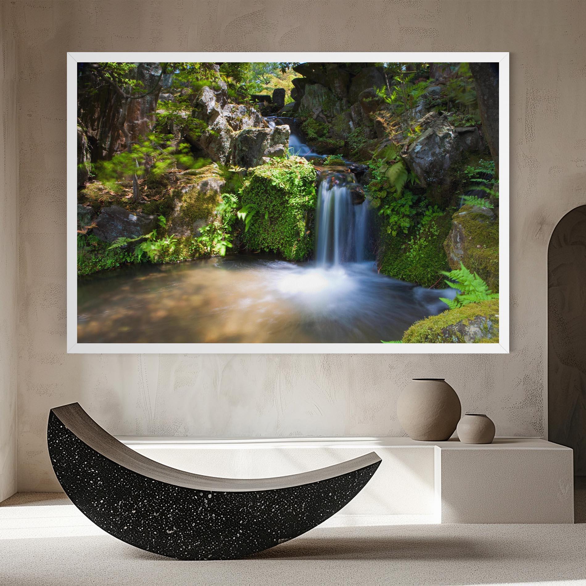 Tablou Canvas Jungle View Waterfall mockup 8