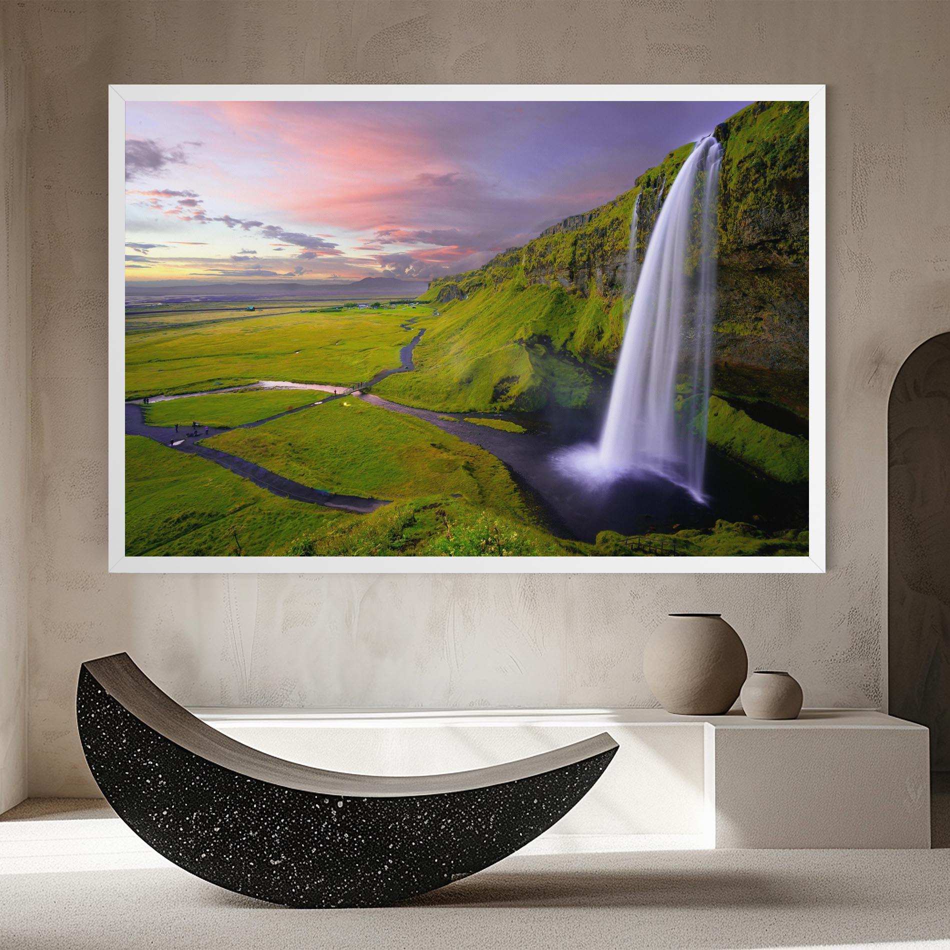 Tablou Canvas Pink Wky Waterfall mockup 8