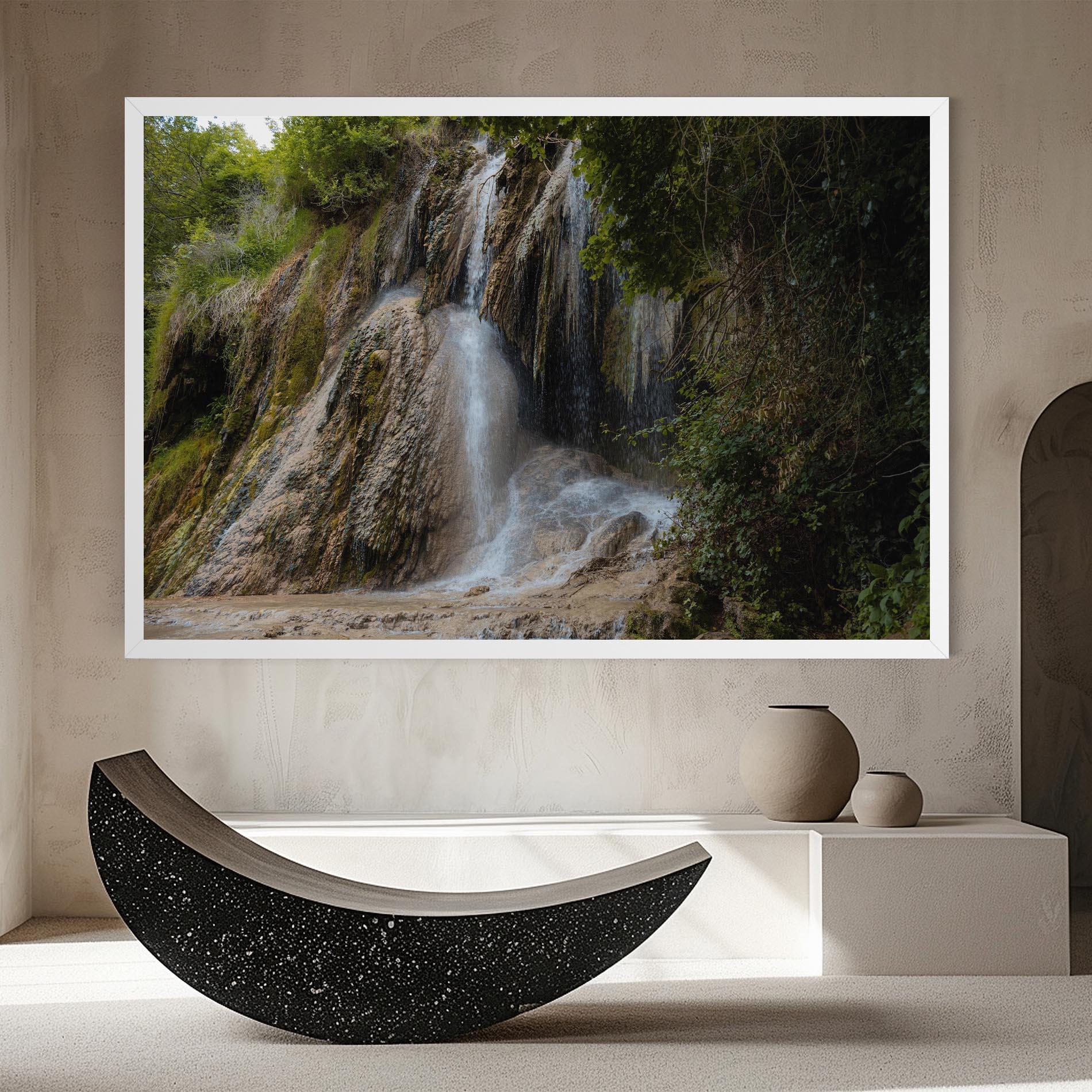 Tablou Canvas Pretty Waterfall Forest mockup 8