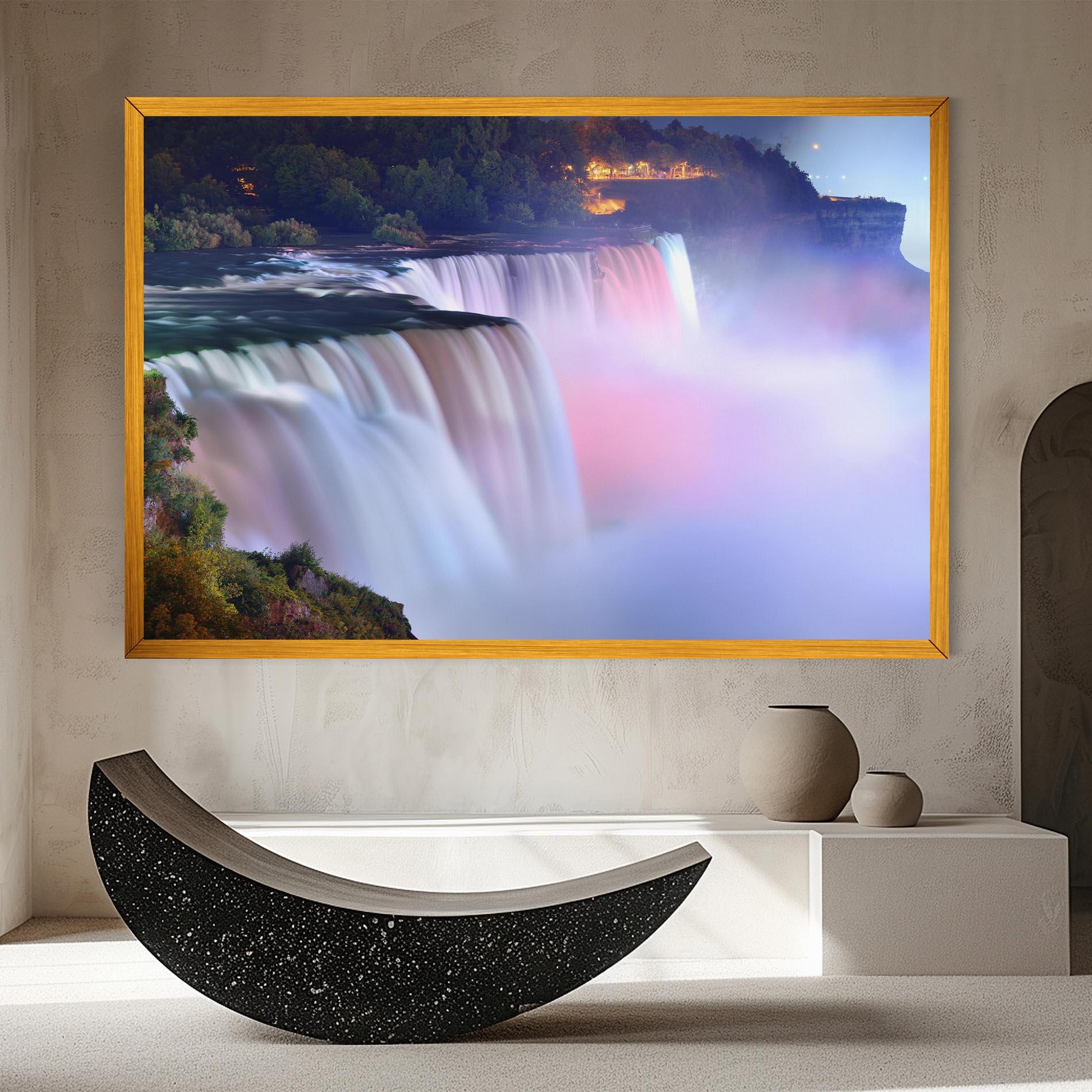 Tablou Canvas Dreamy Purple Waterfall mockup 8