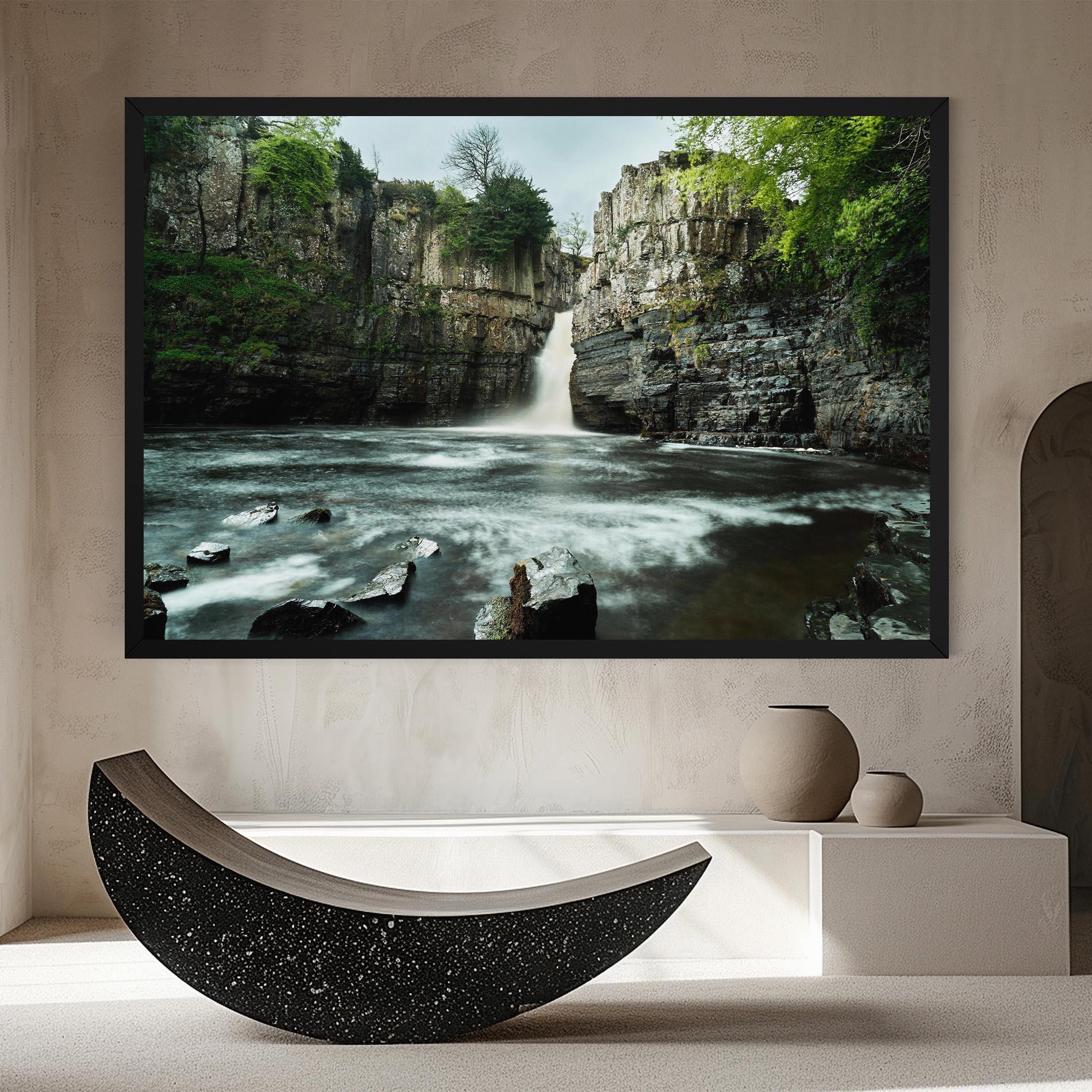 Tablou Canvas Beautiful Water Falling mockup 8