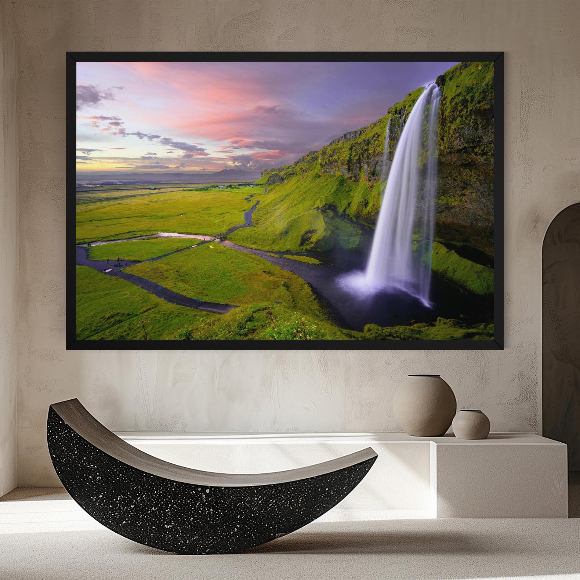 Tablou Canvas Pink Wky Waterfall mockup 8