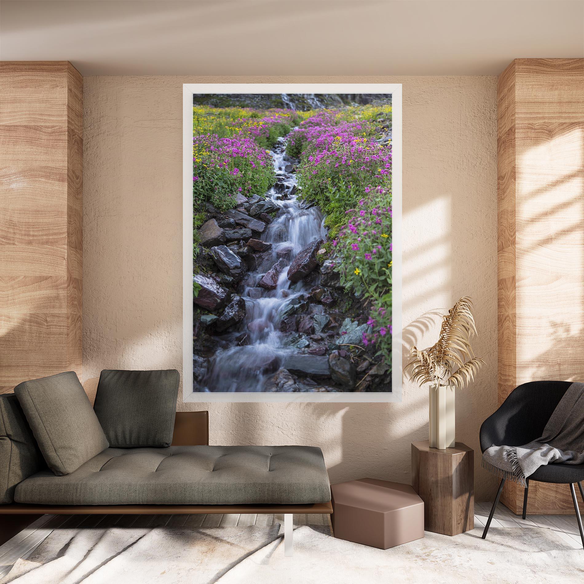 Tablou Canvas Water Falling Field mockup 8