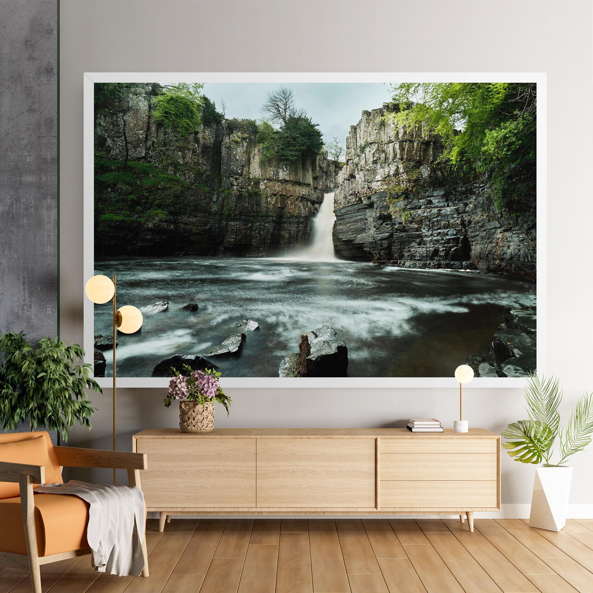 Tablou Canvas Beautiful Water Falling mockup 9