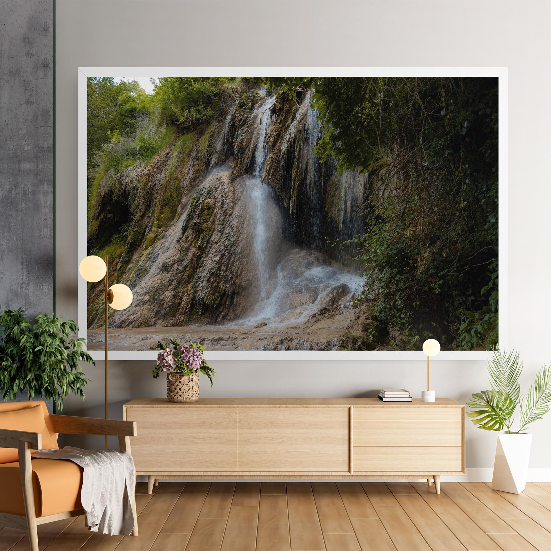 Tablou Canvas Pretty Waterfall Forest mockup 9