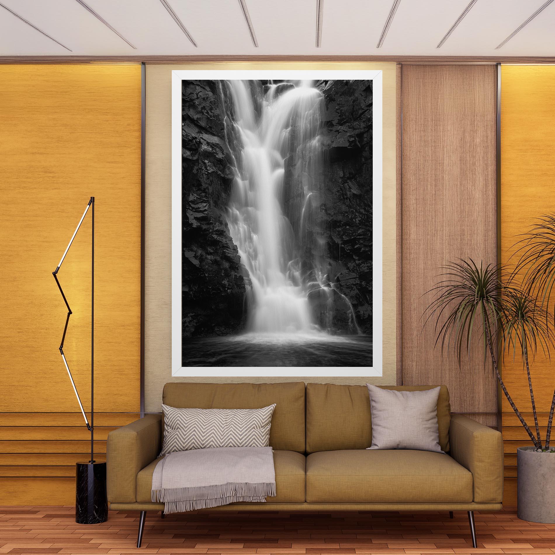Tablou Canvas Black Rock Waterfall View mockup 9