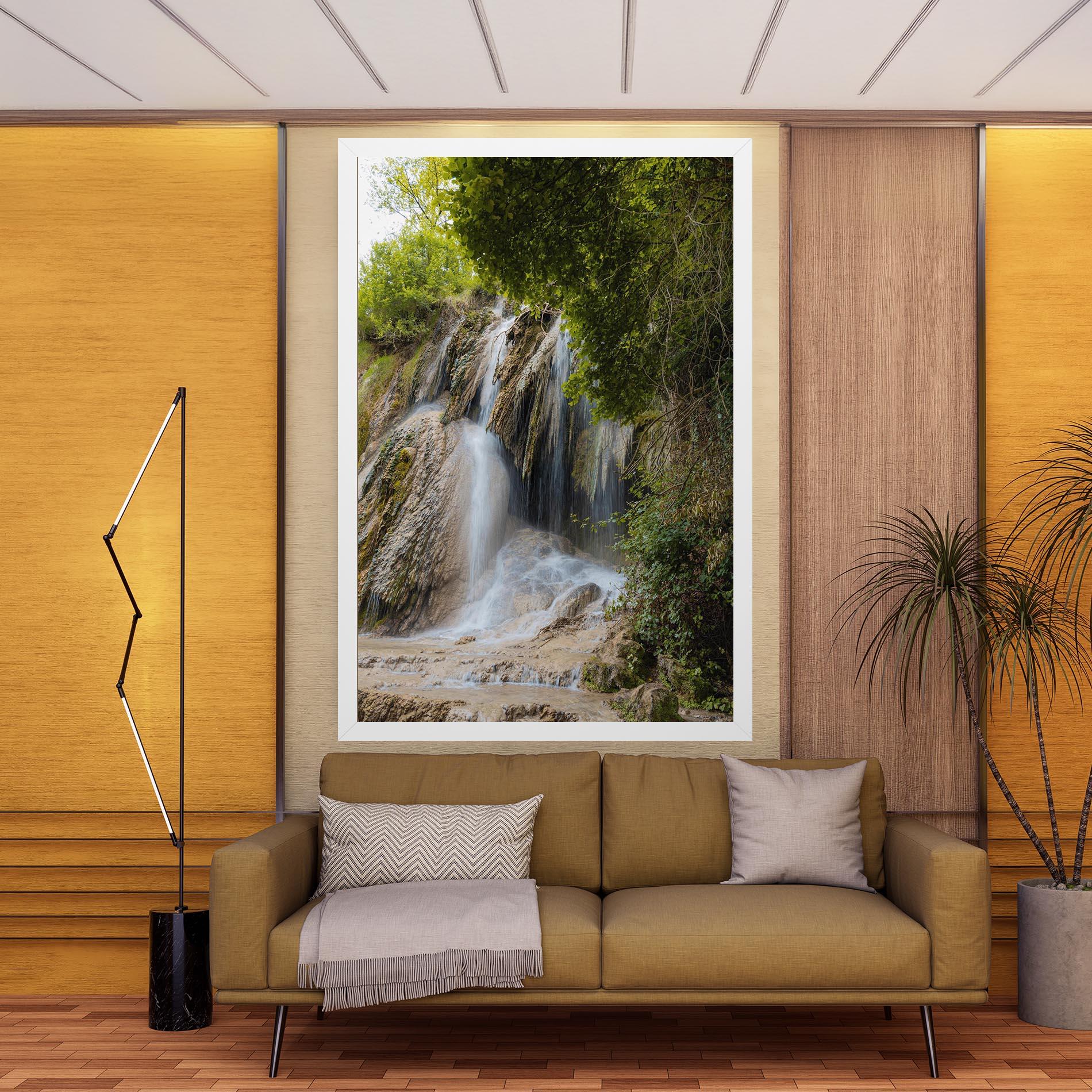 Tablou Canvas Forest Waterfall View mockup 9