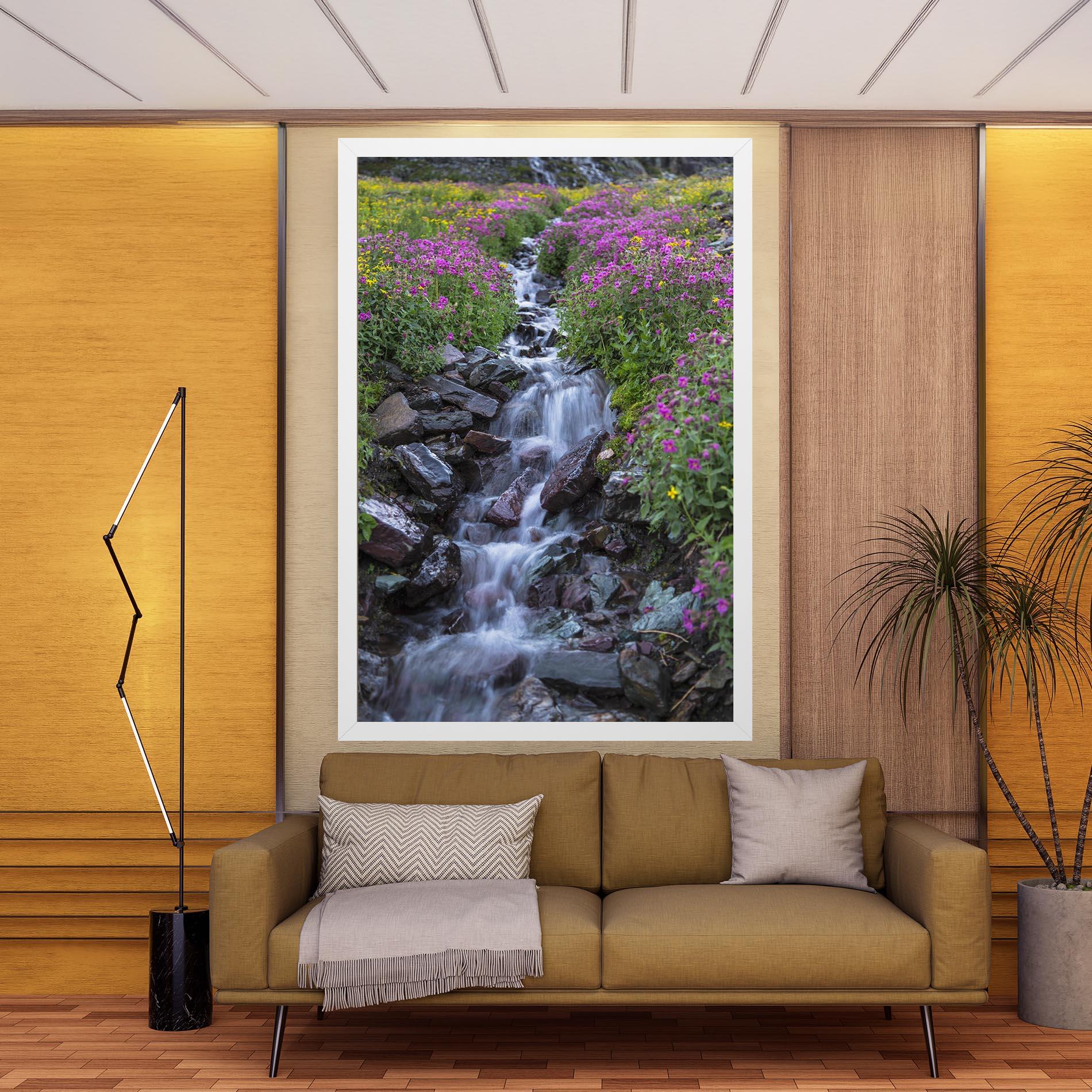 Tablou Canvas Water Falling Field mockup 9