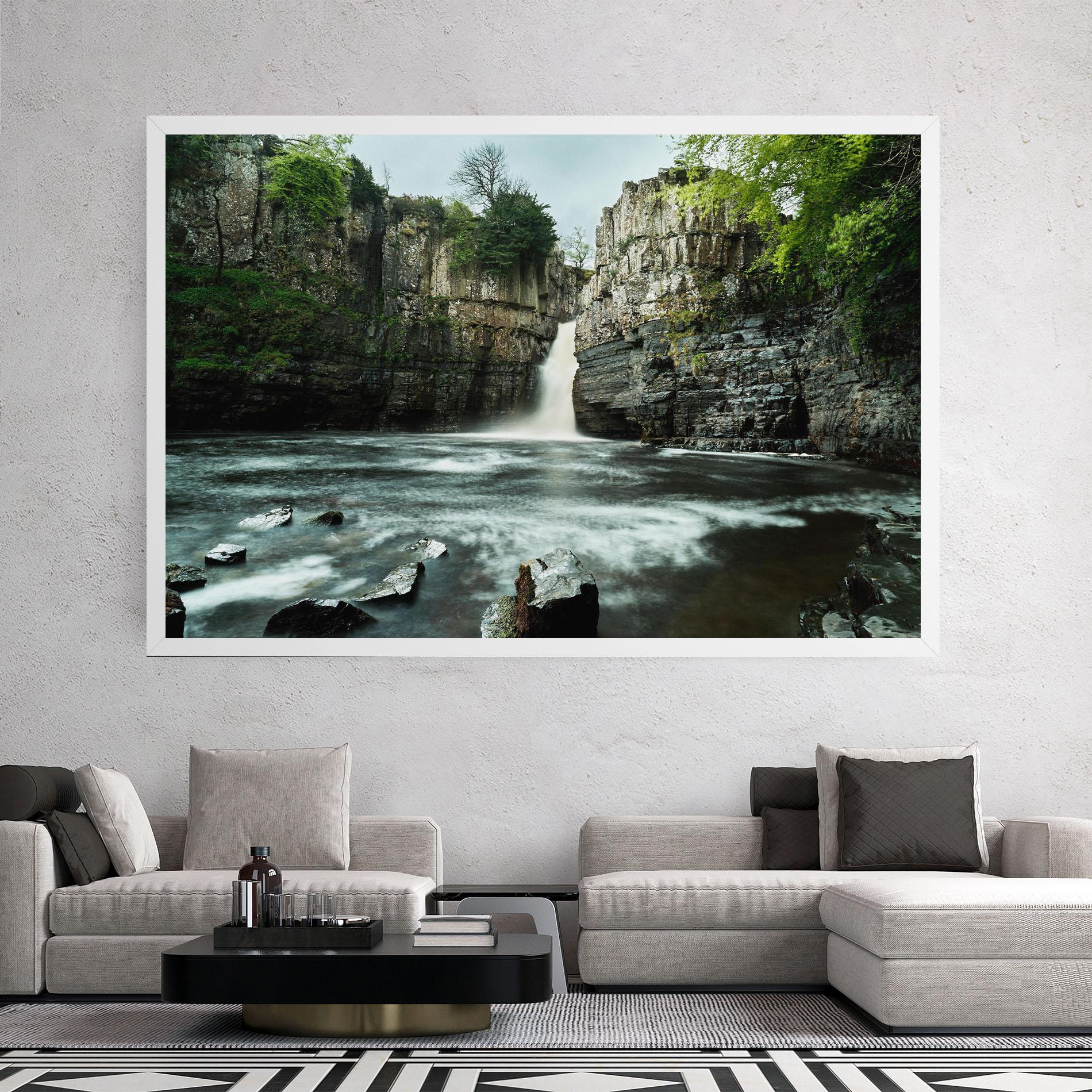 Tablou Canvas Beautiful Water Falling mockup 2